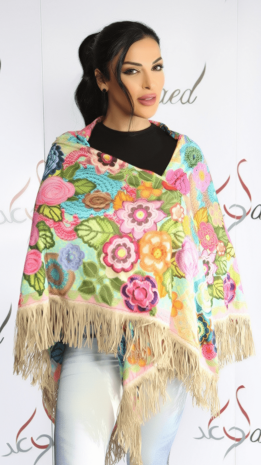 Bloom & Blossom Shawl Scarf - WaedLine