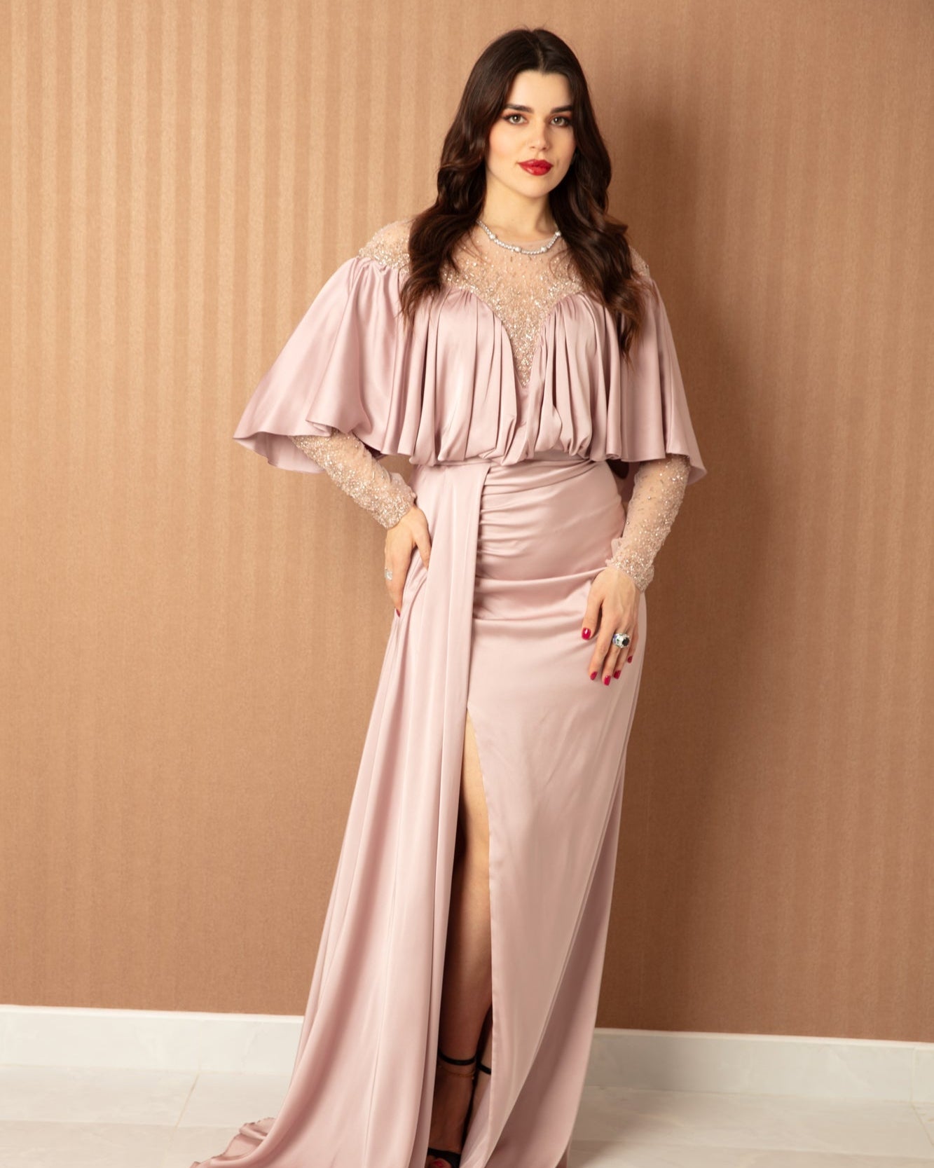 Blush Sequin Radiance Dress - WaedLine
