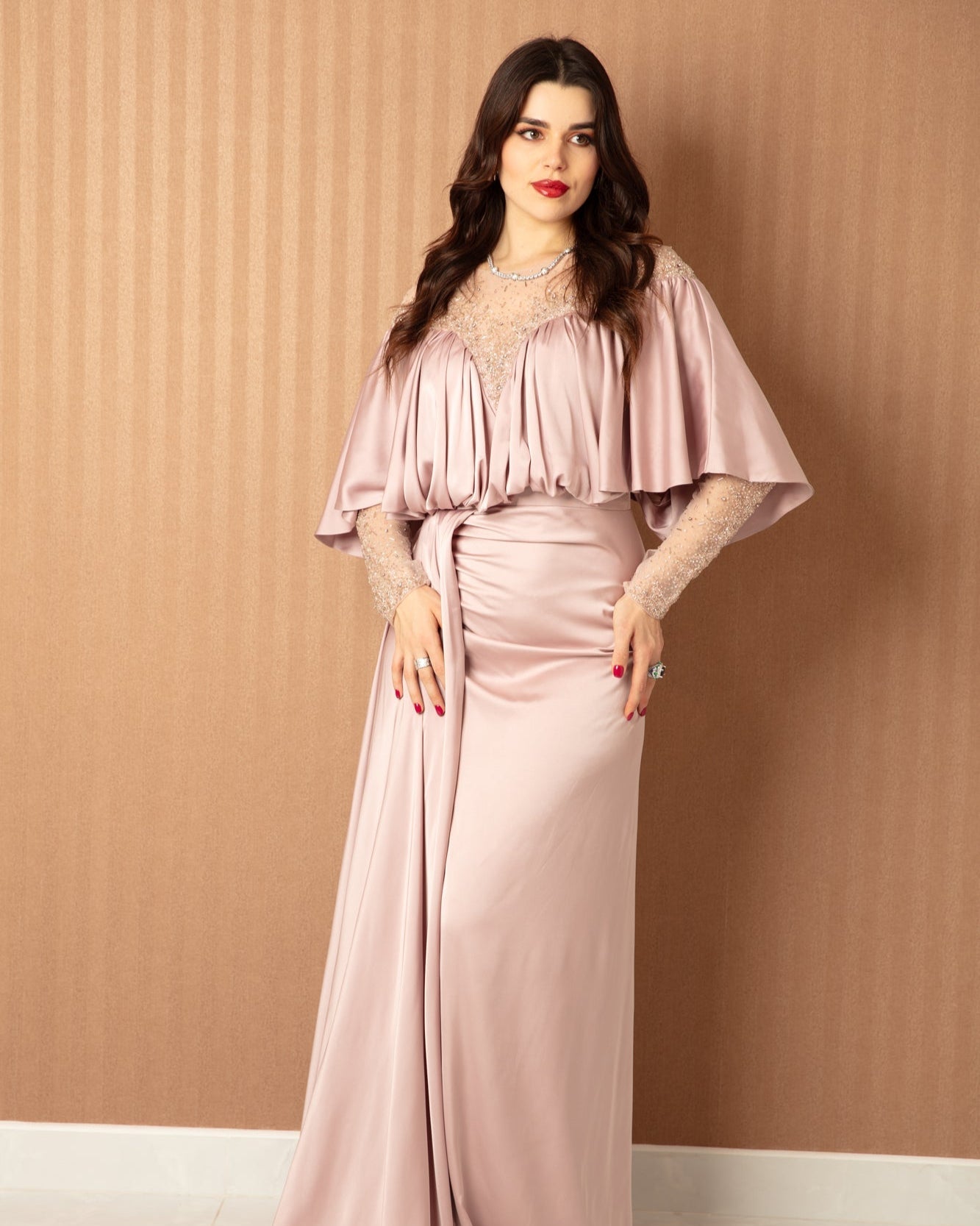 Blush Sequin Radiance Dress - WaedLine