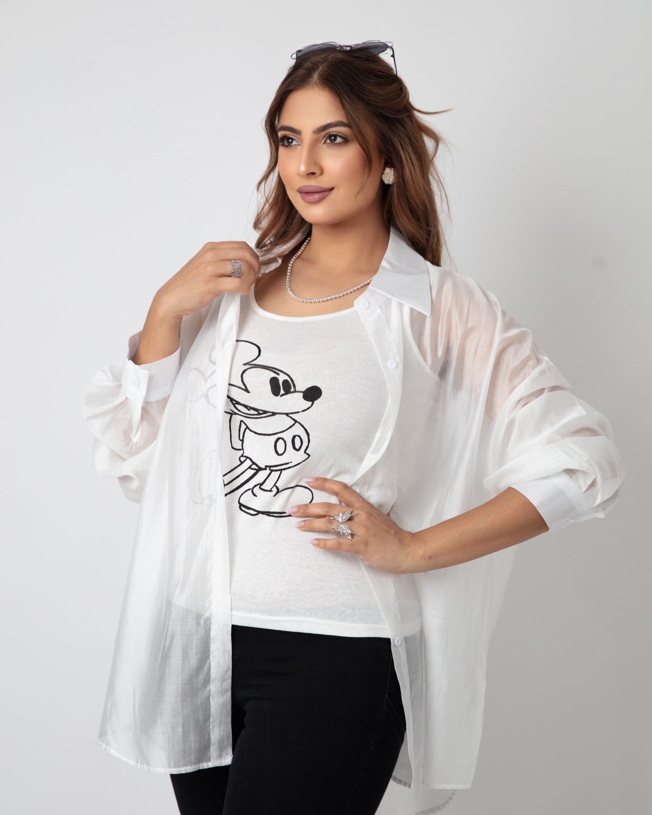 Casual Mickey Set - Top & Shirt - WaedLine