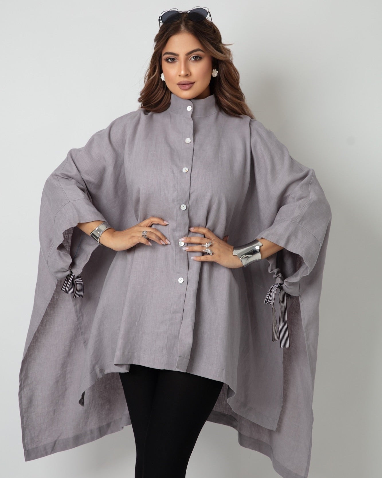 Chic Butterfly Sleeves Blouse - WaedLine