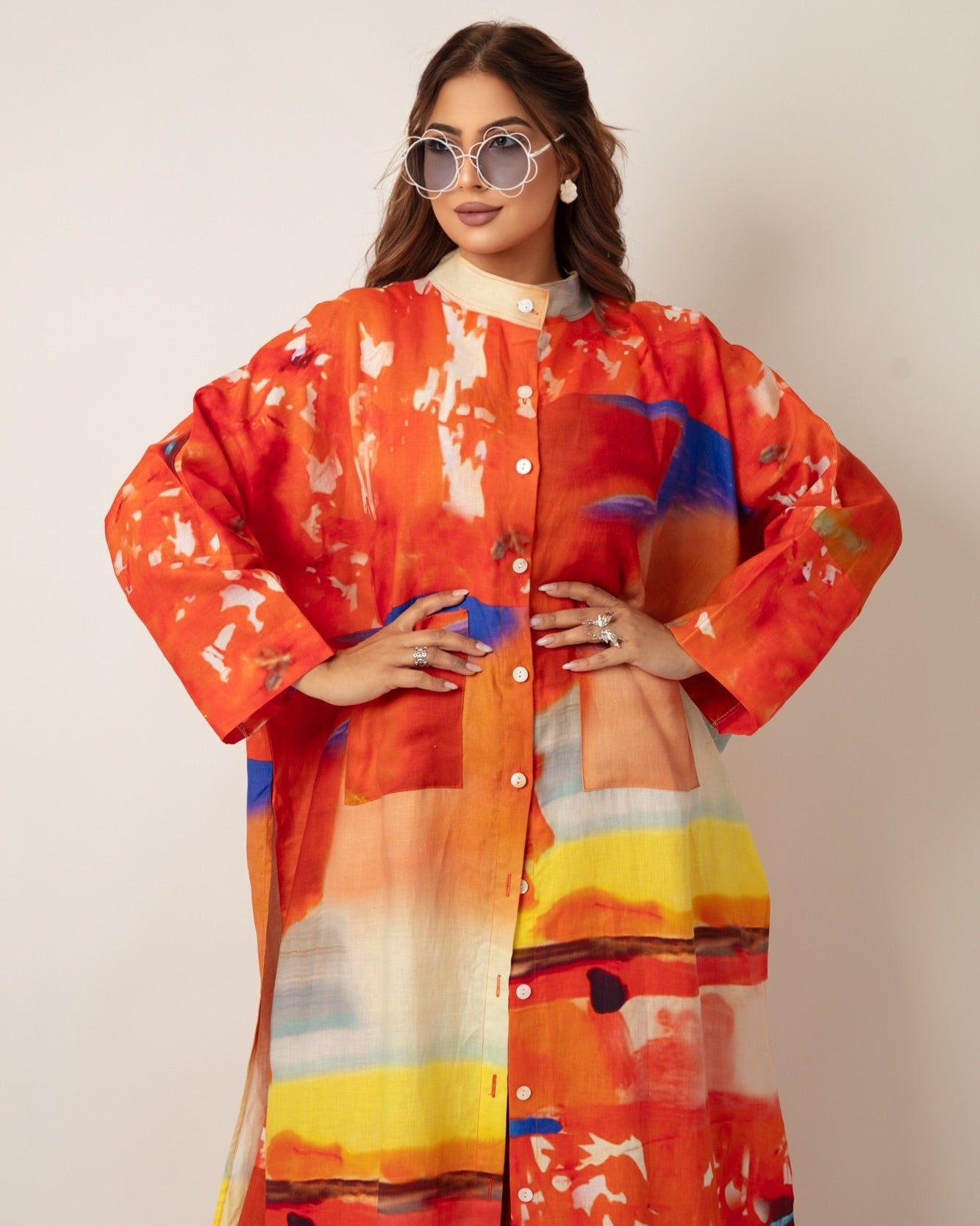 Chic Modest Vibrant Set (Shirt & Pants) - WaedLine