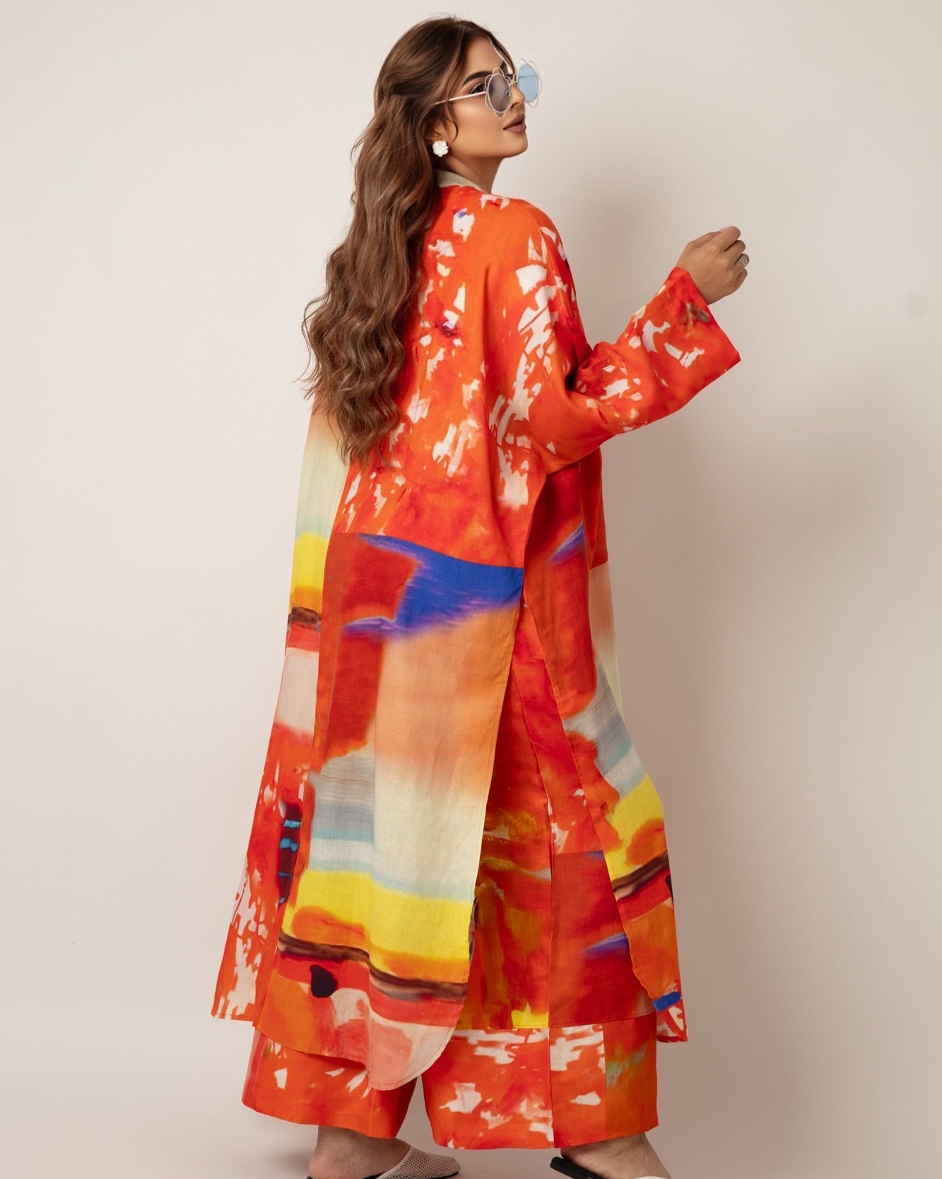Chic Modest Vibrant Set (Shirt & Pants) - WaedLine