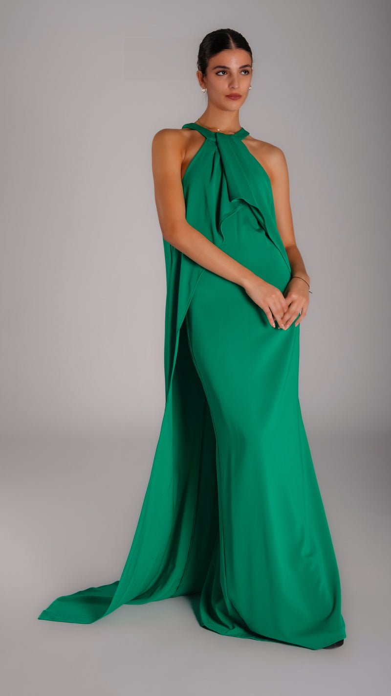 Classic night dress with a train - WaedLine