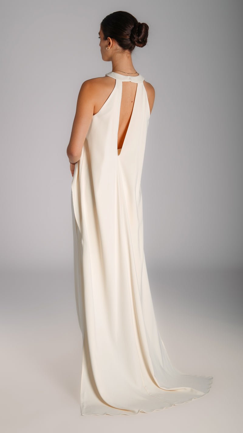 Classic night dress with a train - WaedLine