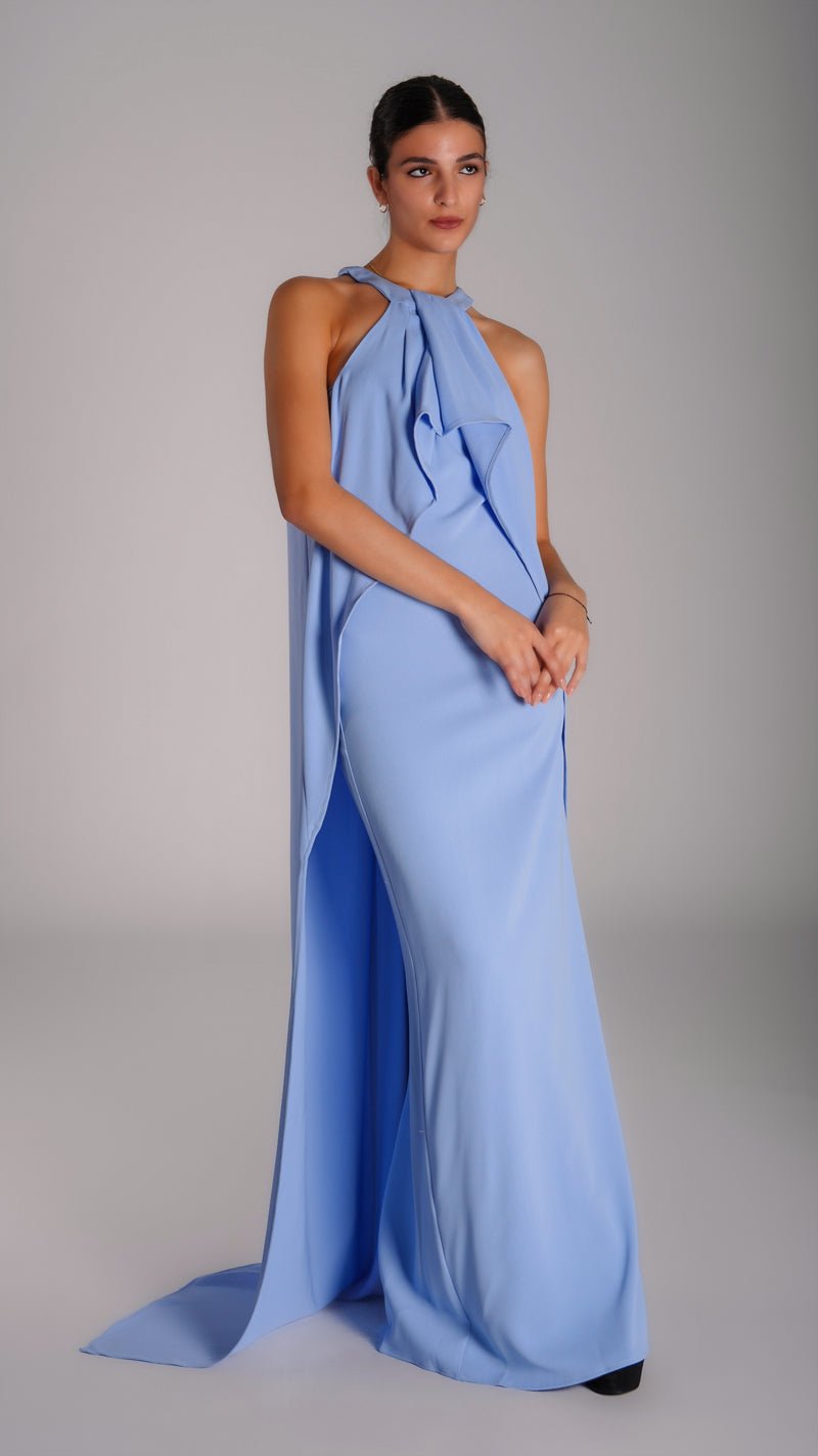 Classic night dress with a train - WaedLine