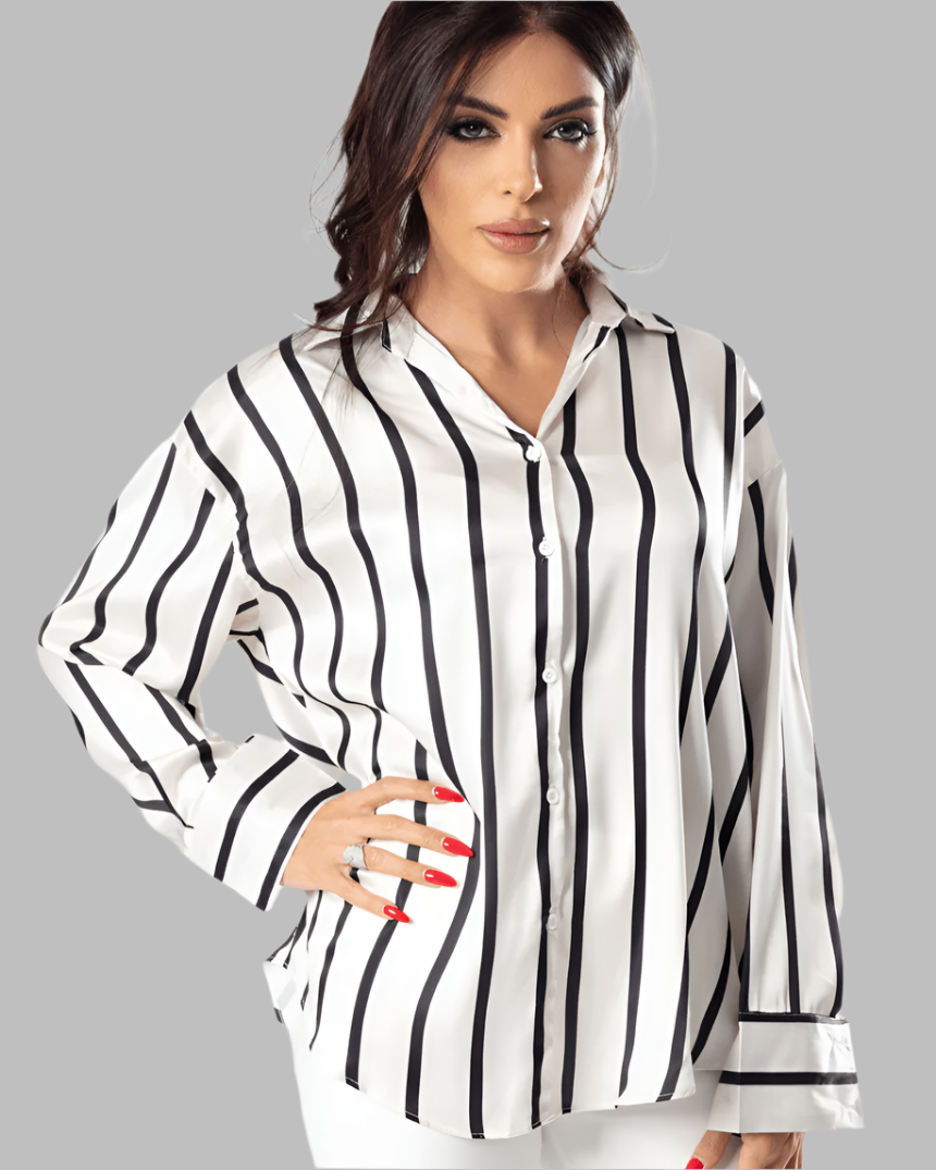 Classy Wide - Band Stripe Shirt - WaedLine