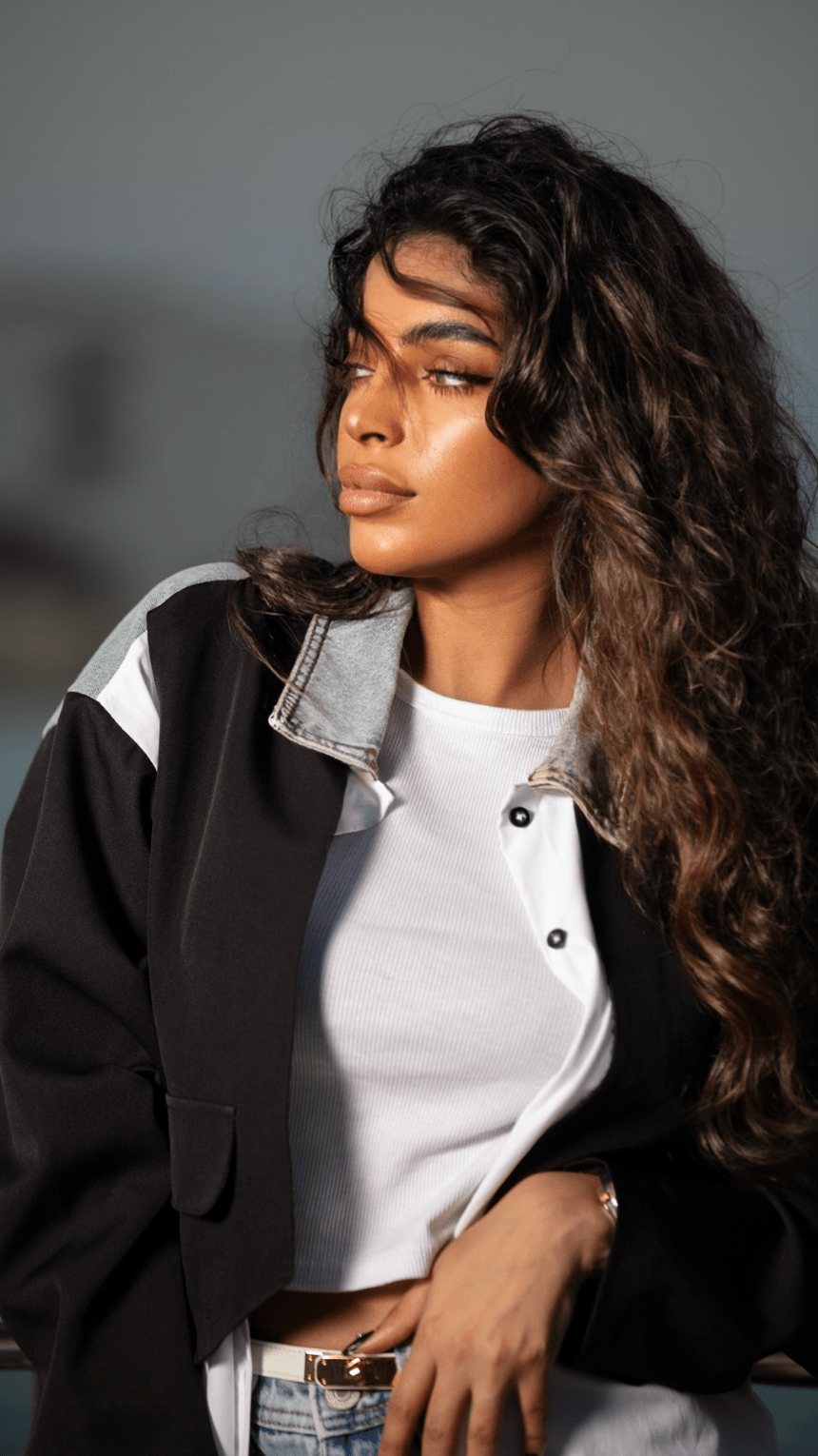 Denim - Tone White & Black Jacket - WaedLine