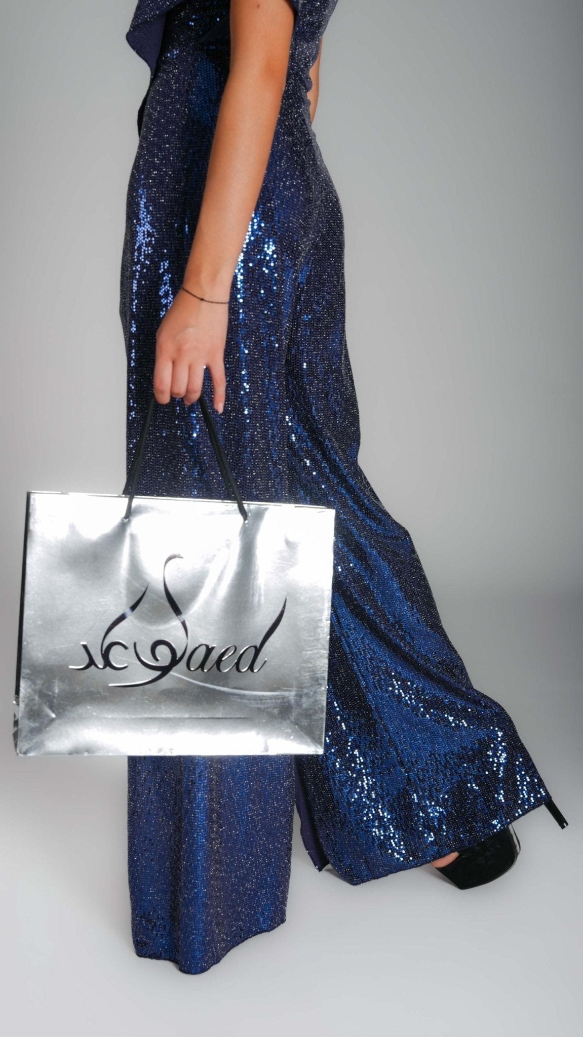 Divine Sequin One - Shoulder Jumpsuit - WaedLine