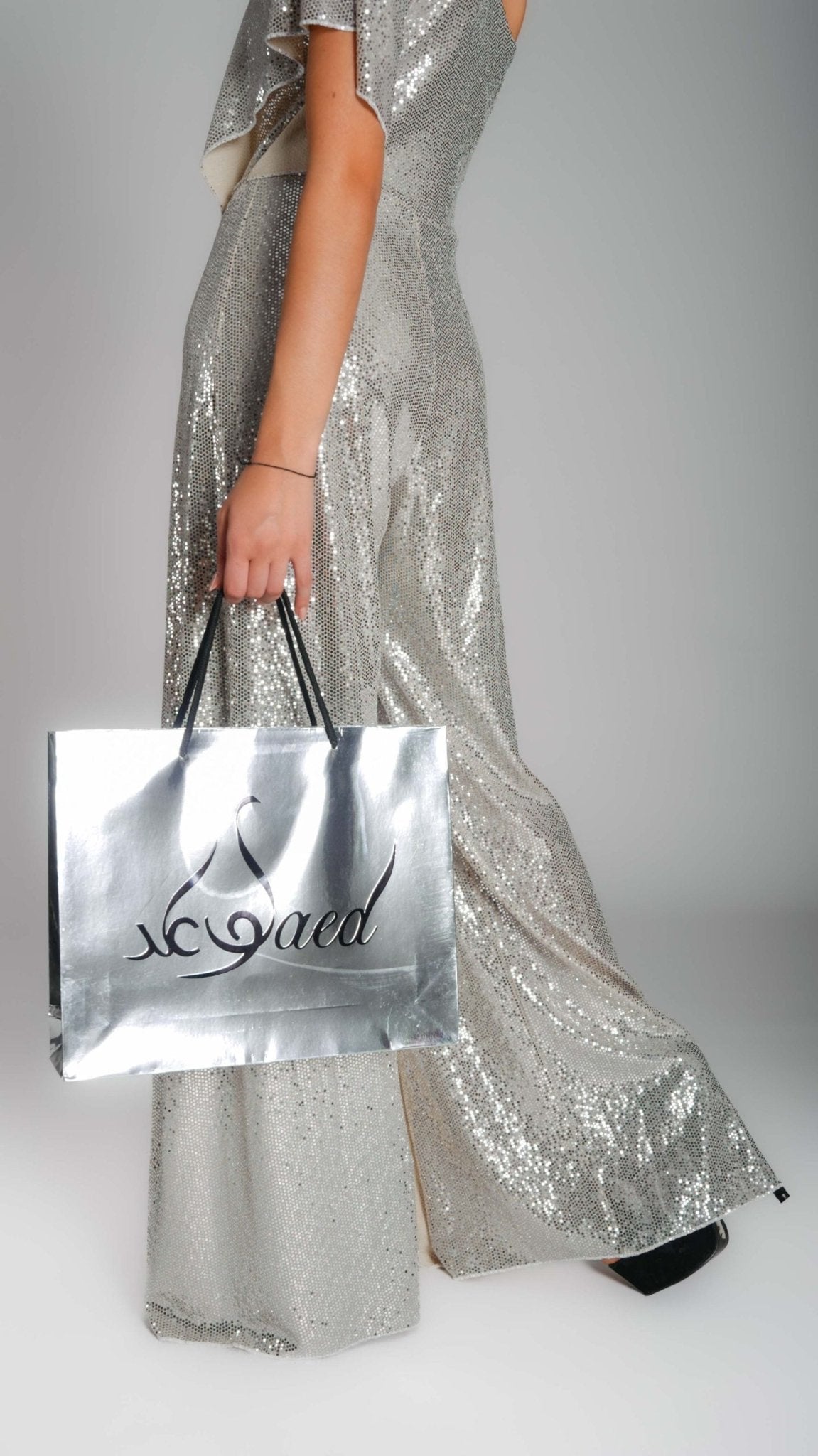 Divine Sequin One - Shoulder Jumpsuit - WaedLine