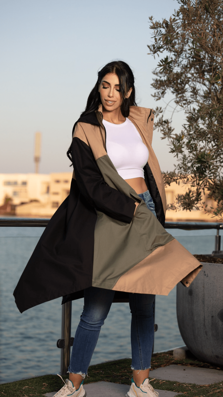 Earth Tones Elegant Coat - WaedLine