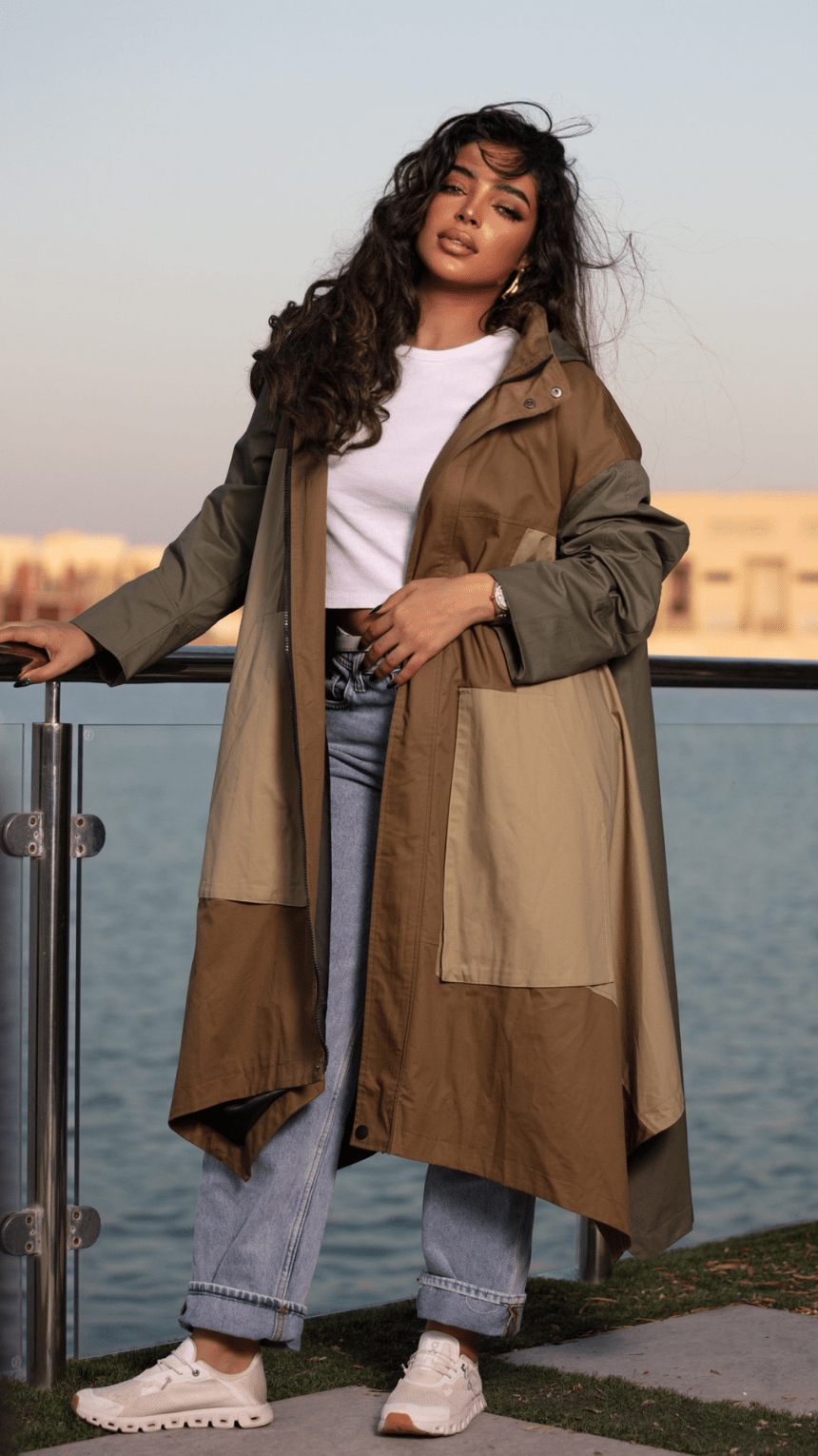 Earth Tones Elegant Coat - WaedLine