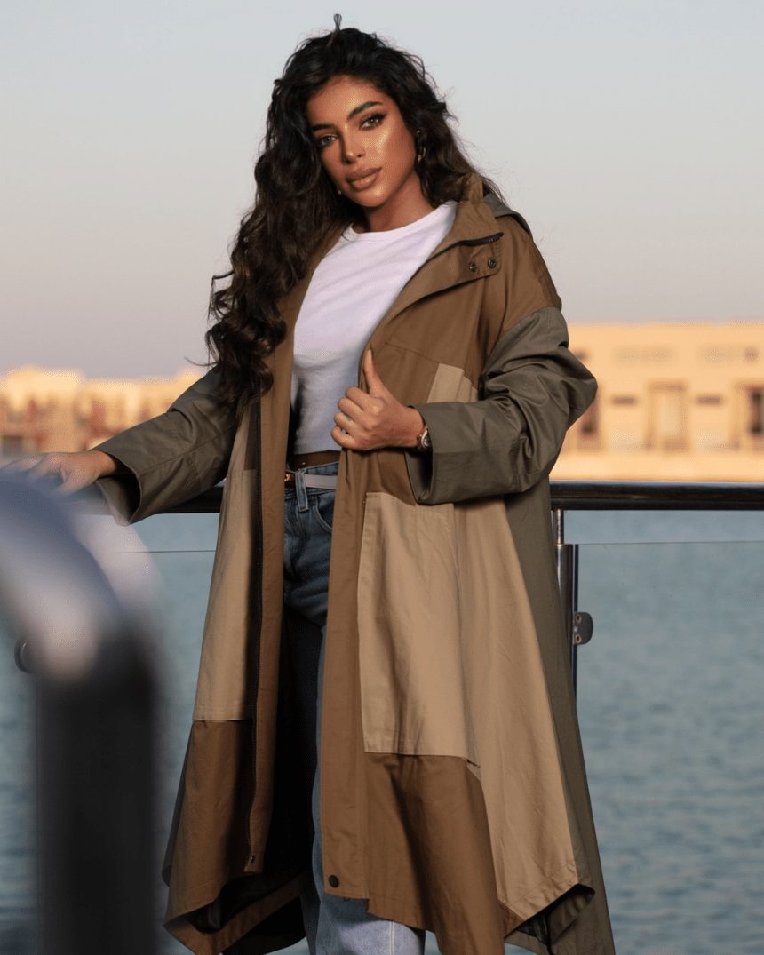 Earth Tones Elegant Coat - WaedLine