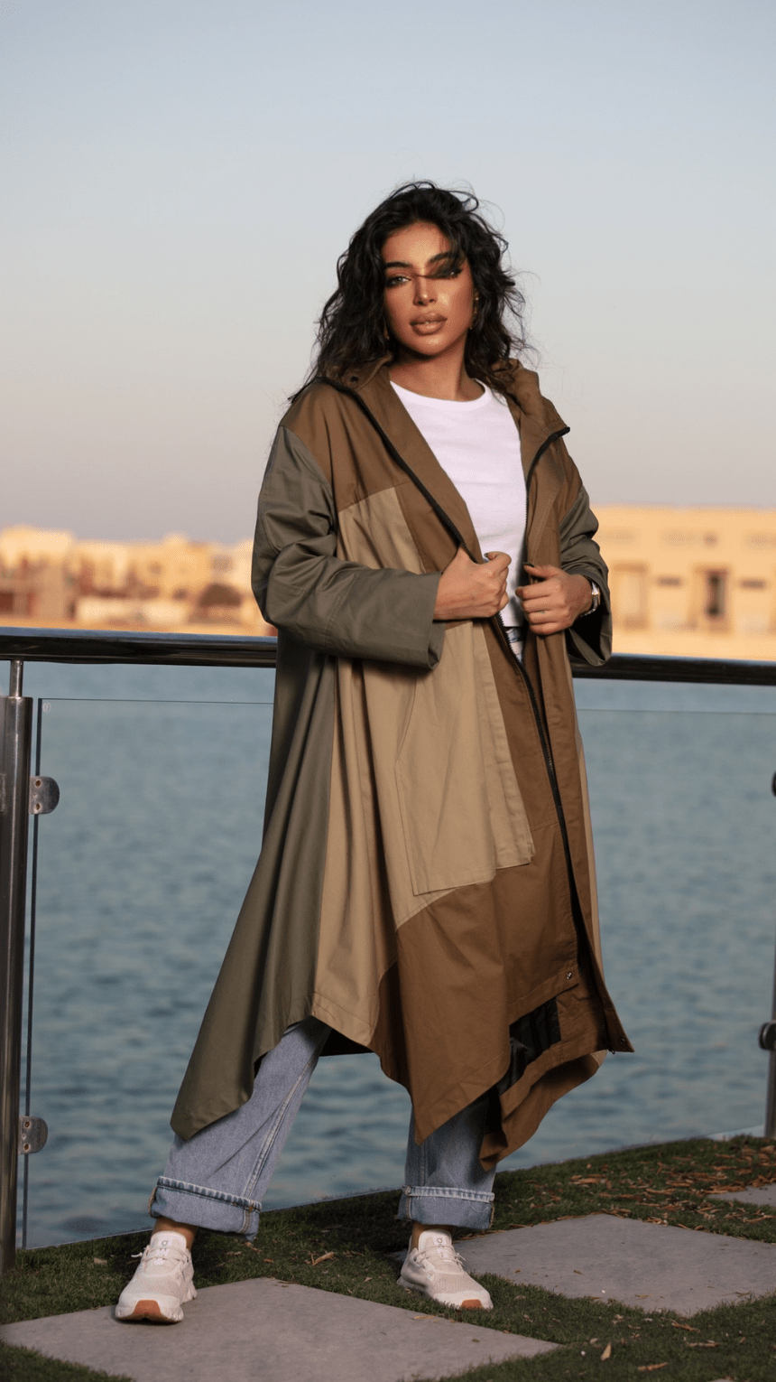 Earth Tones Elegant Coat - WaedLine