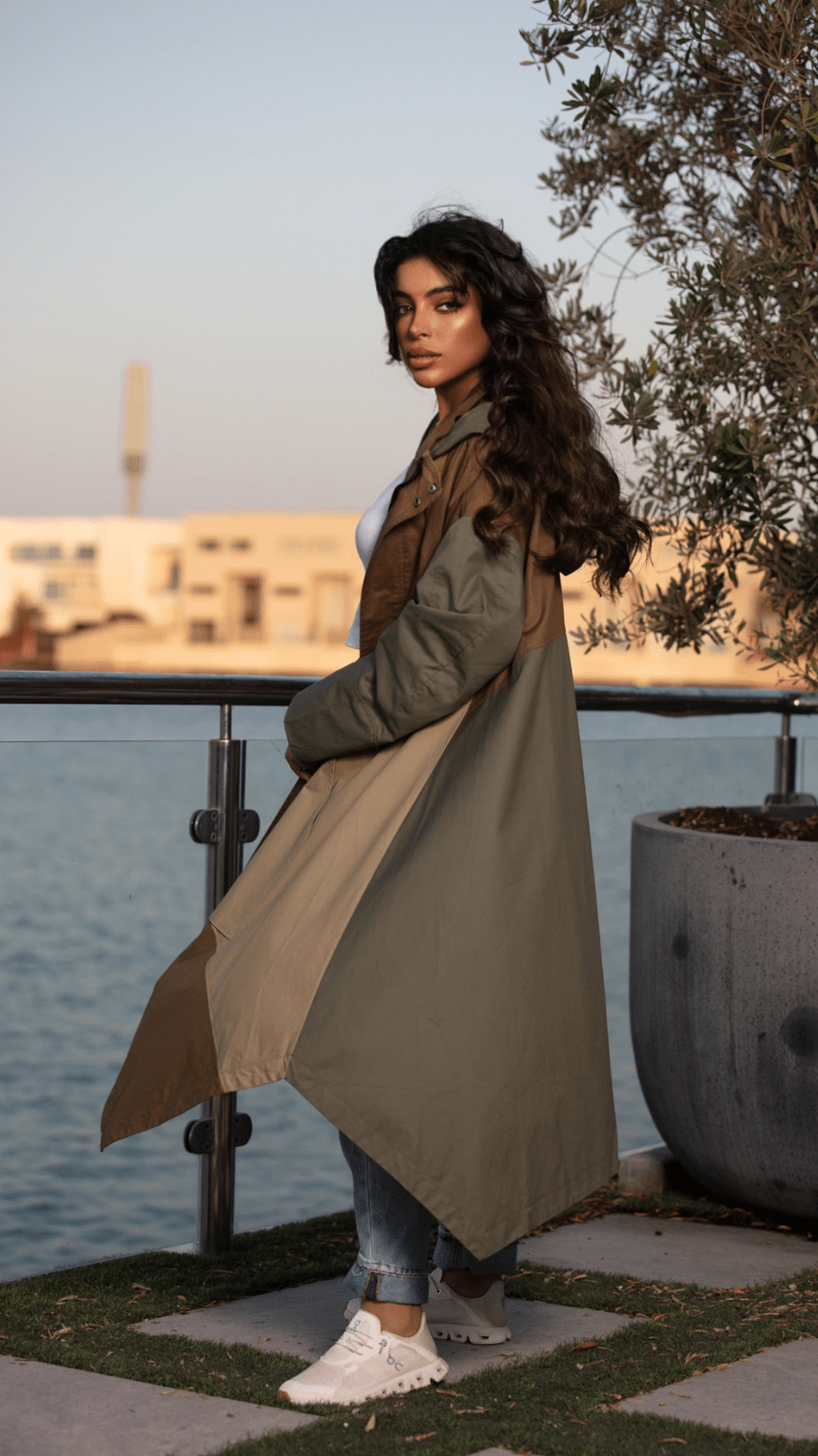 Earth Tones Elegant Coat - WaedLine
