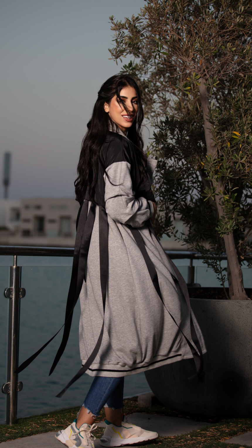 Edgy Gray Chic Coat - WaedLine