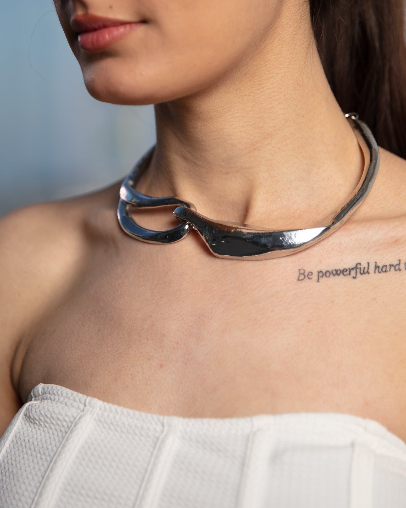 Edgy Silver Collar - WaedLine