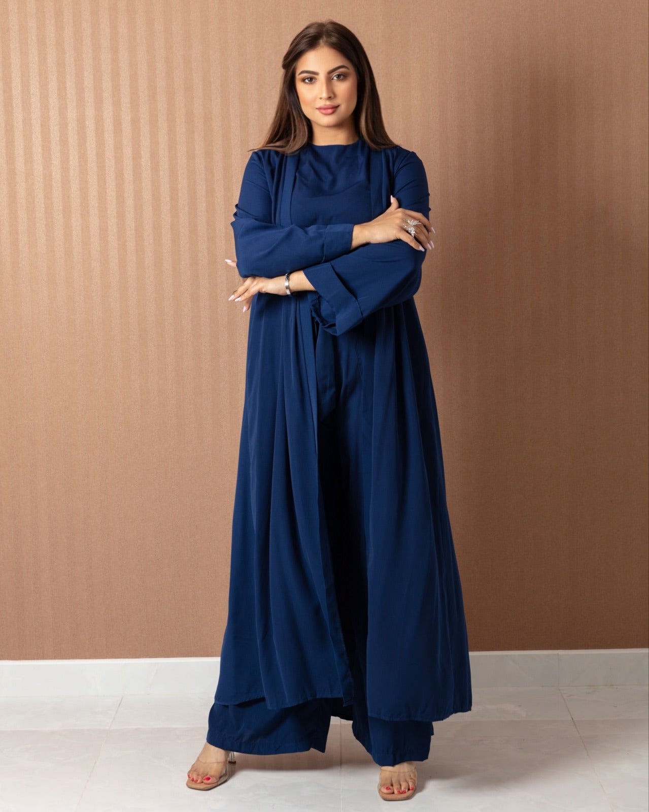Elegant Chic Abaya - 3 Pieces - WaedLine