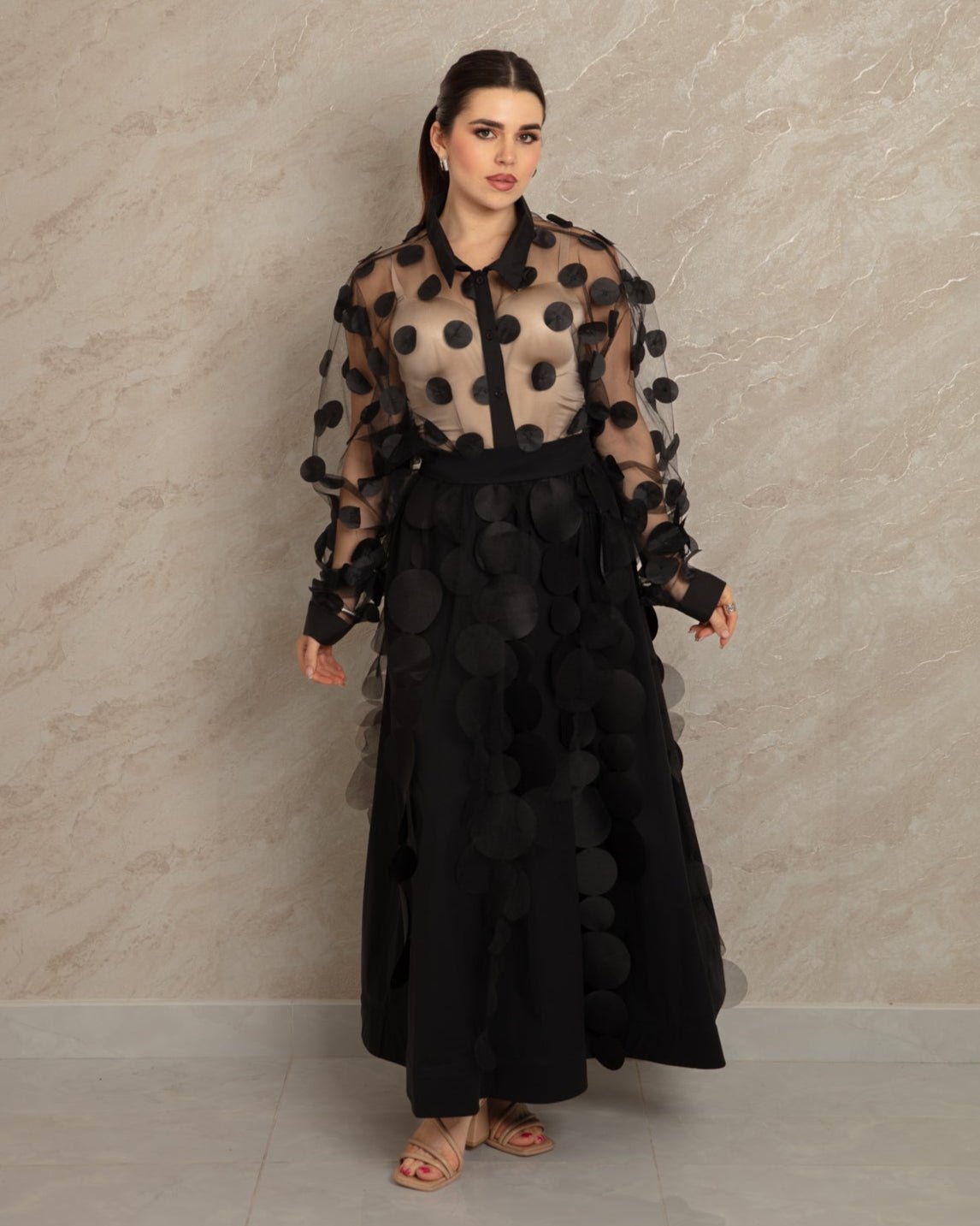 Elegant Circles Skirt - WaedLine