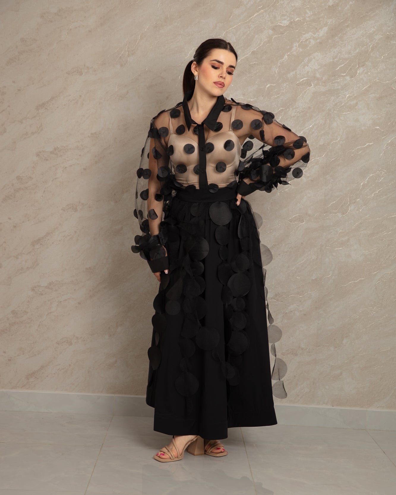 Elegant Circles Skirt - WaedLine