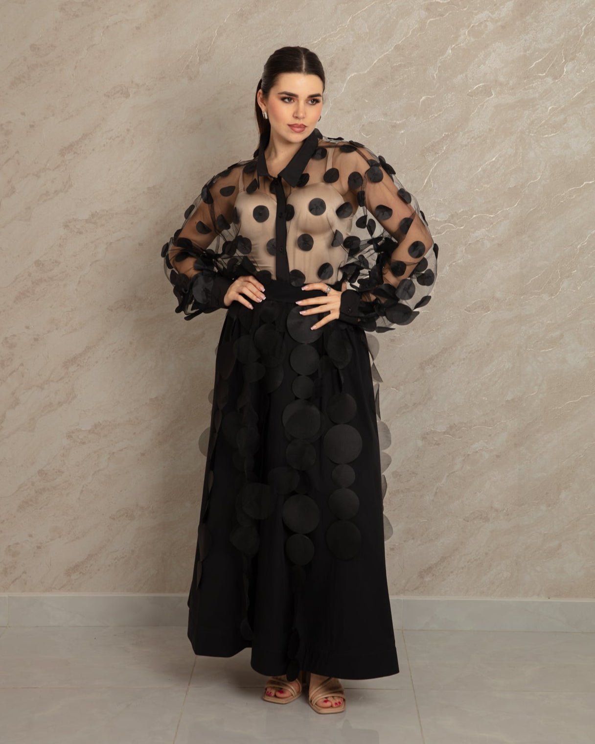 Elegant Circles Skirt - WaedLine
