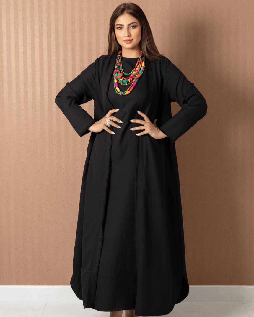Elegant Essentials Abaya - Two - Pieces - WaedLine