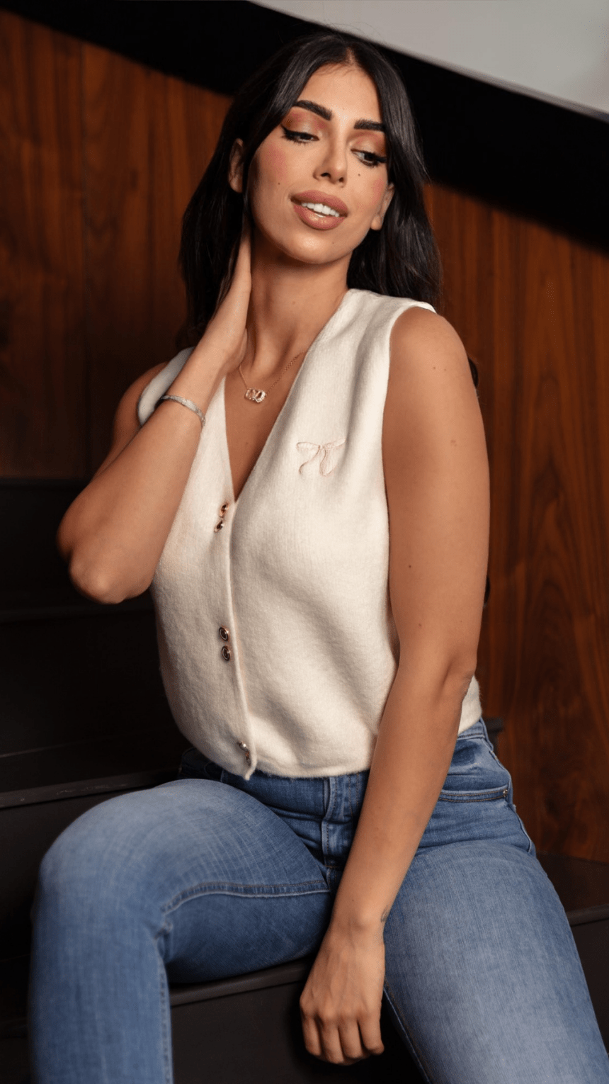 Elegant Wool Vest - WaedLine
