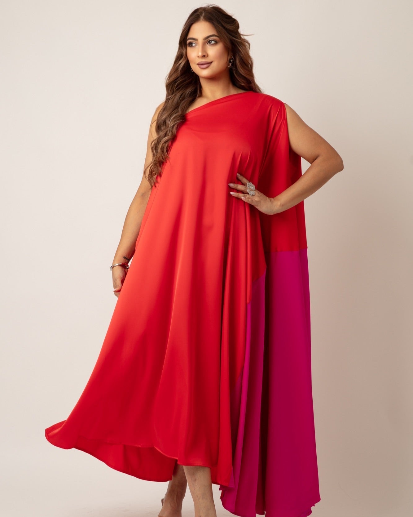 Flame & Fuchsia Flow Dress - WaedLine