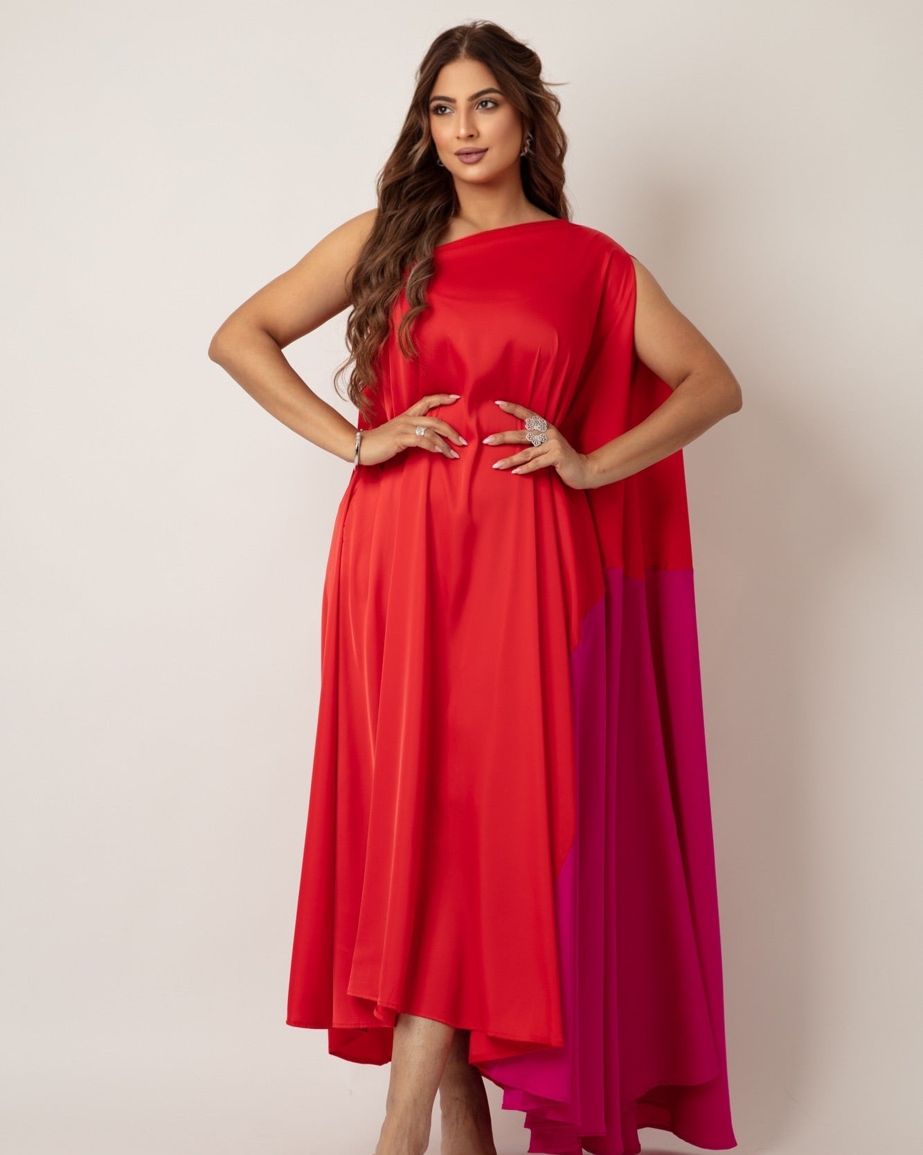 Flame & Fuchsia Flow Dress - WaedLine