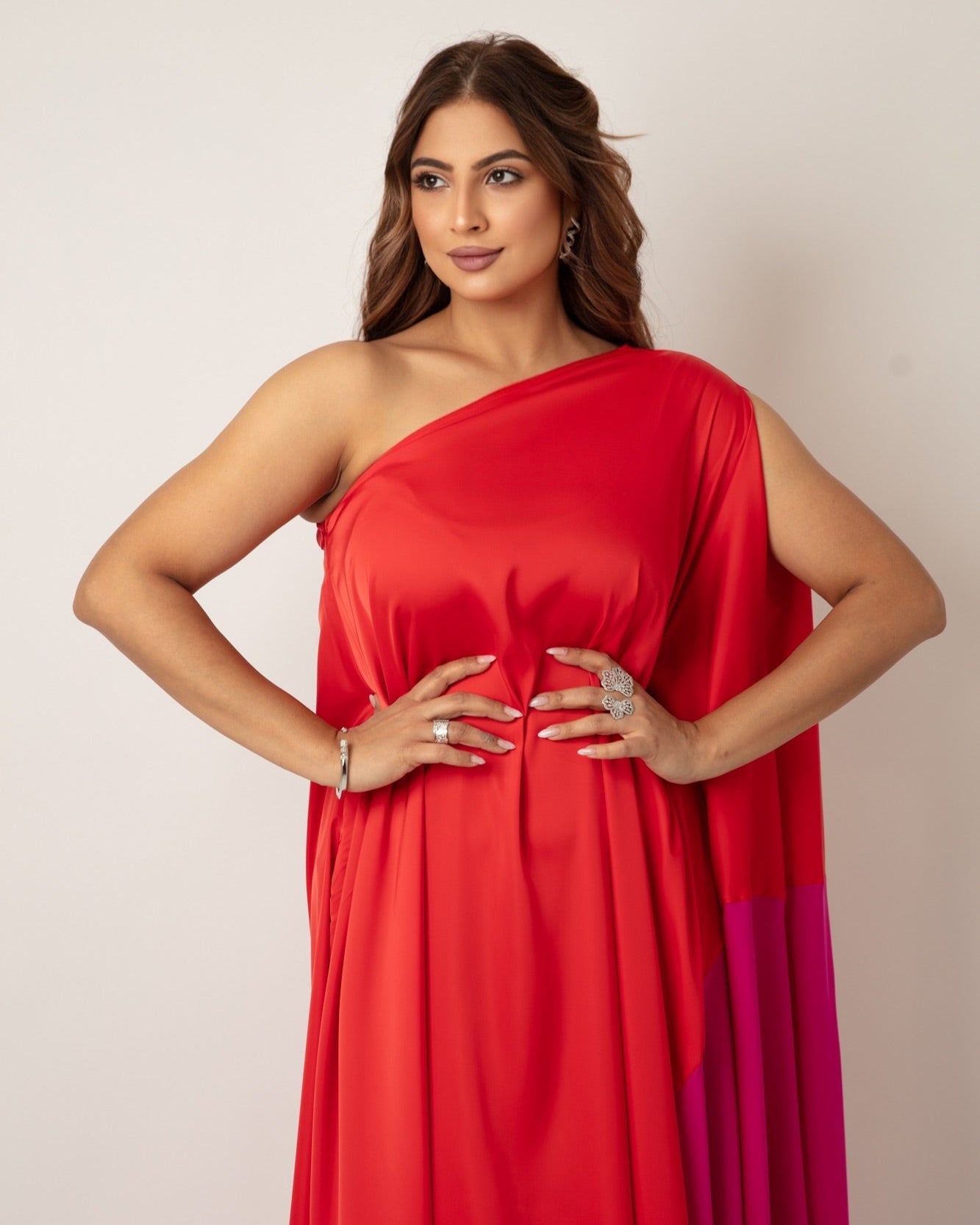 Flame & Fuchsia Flow Dress - WaedLine