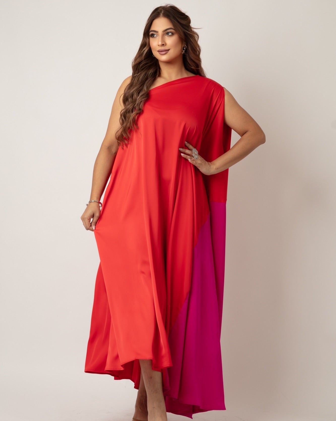 Flame & Fuchsia Flow Dress - WaedLine