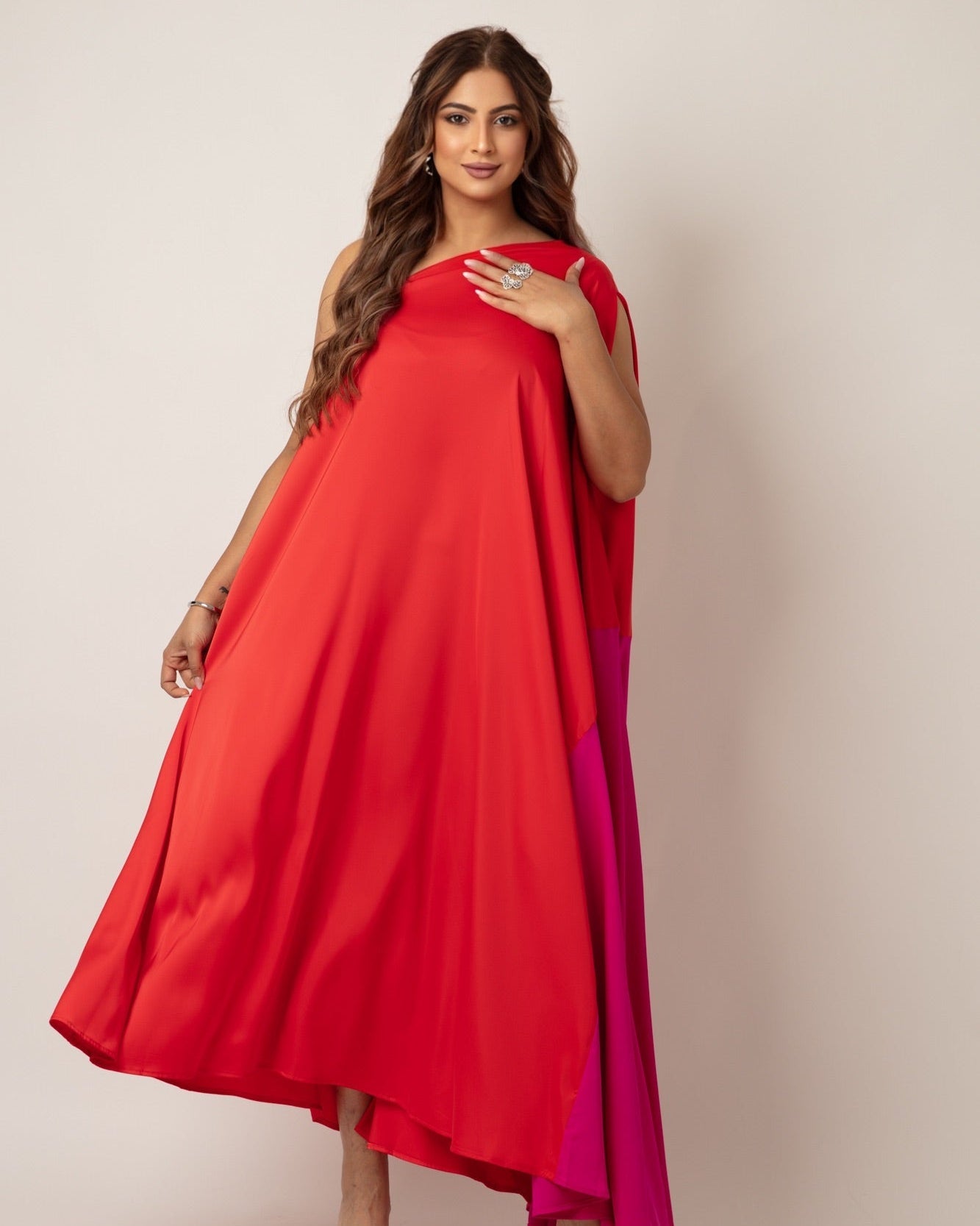 Flame & Fuchsia Flow Dress - WaedLine