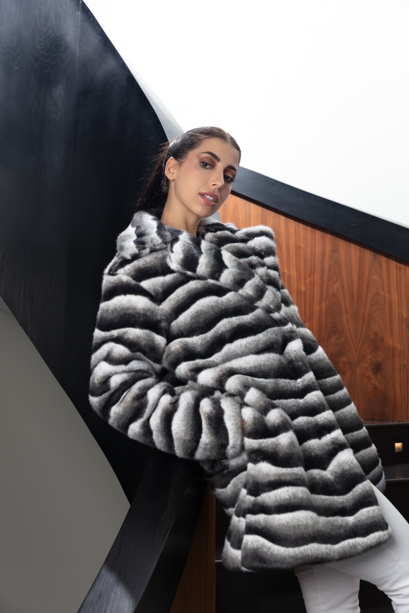 Fur - Lined Chic Coat - WaedLine
