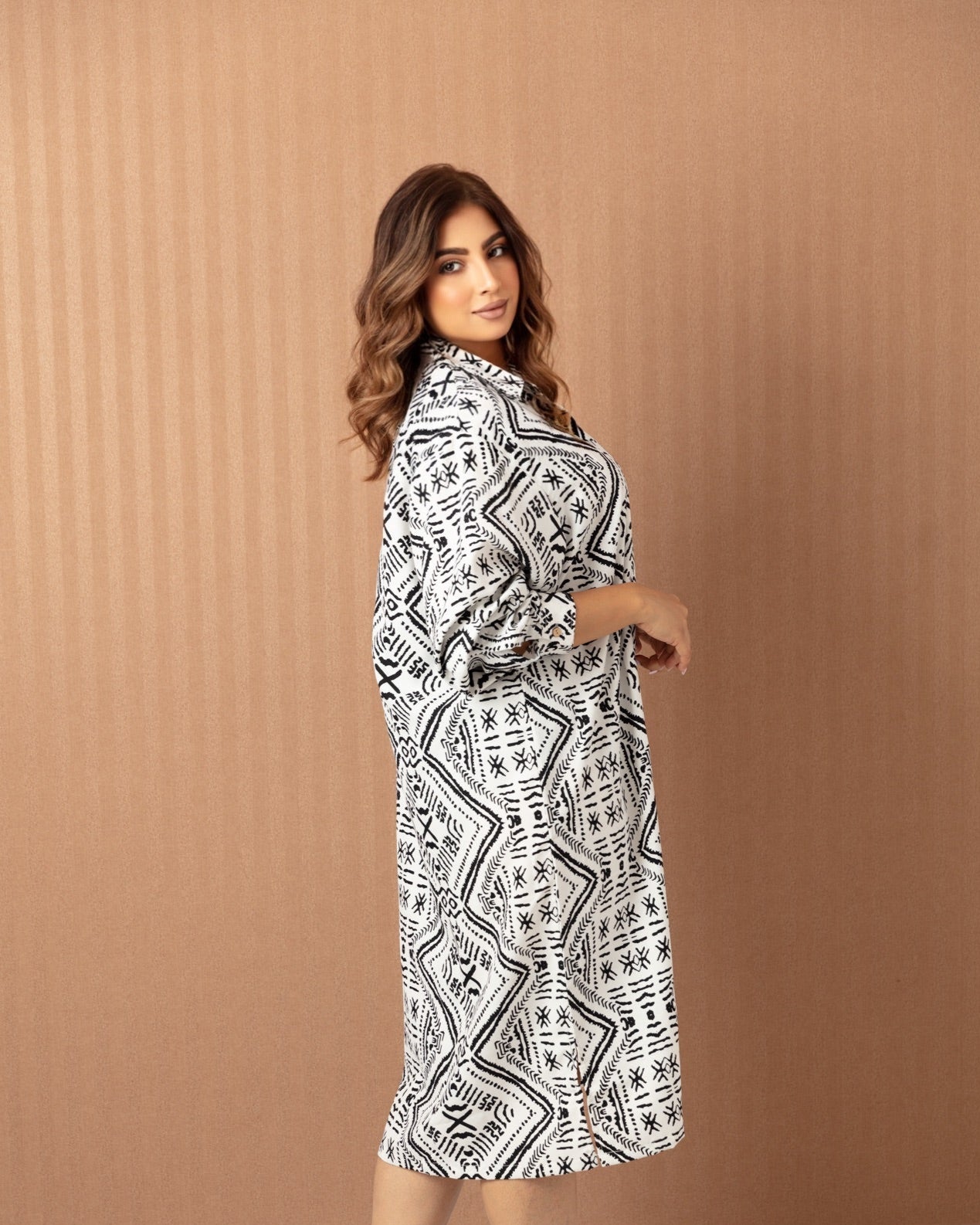 Graphic Elegance Dress - WaedLine