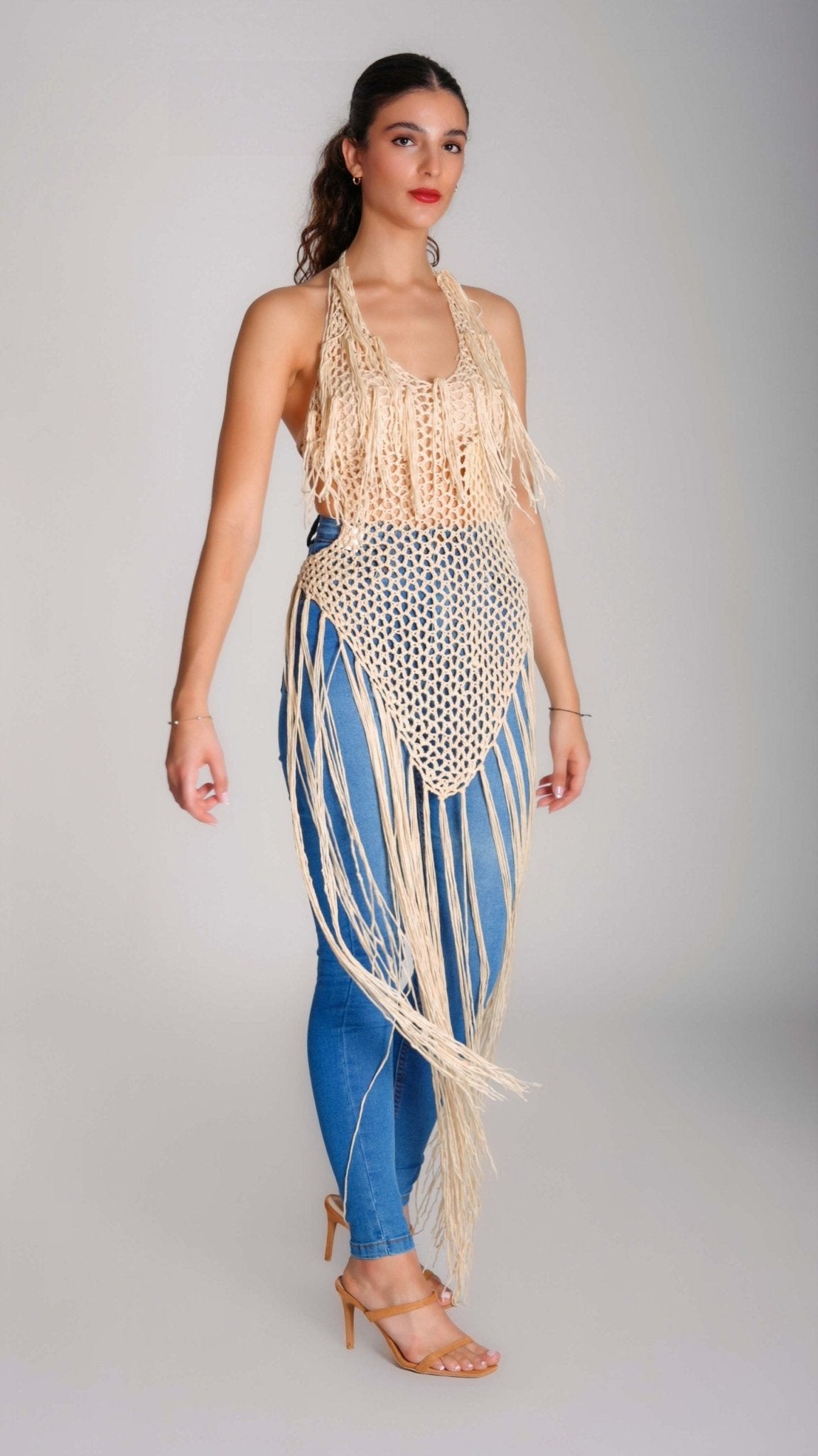 Hippie mesh open back top - WaedLine