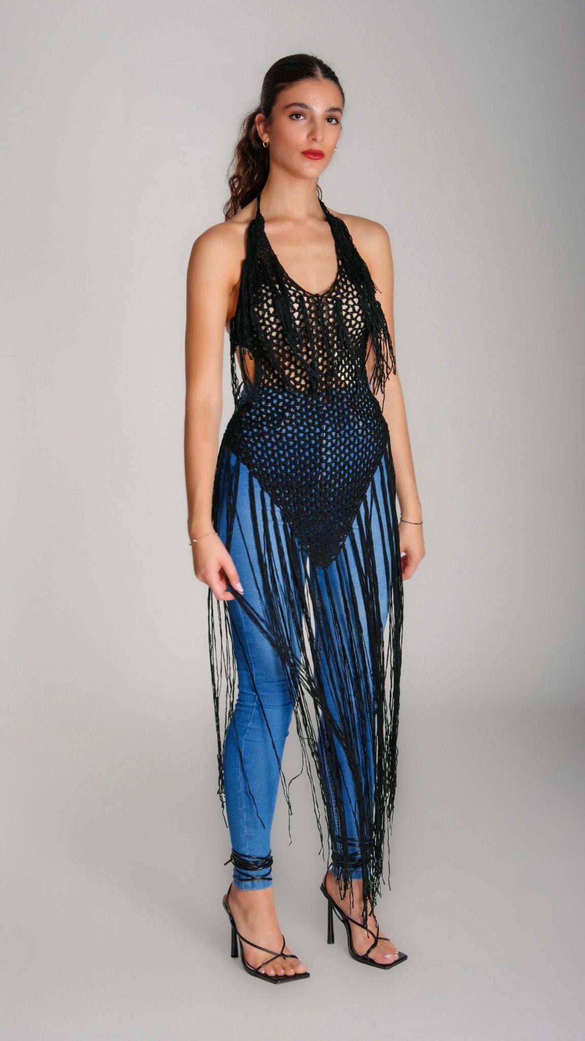 Hippie mesh open back top - WaedLine
