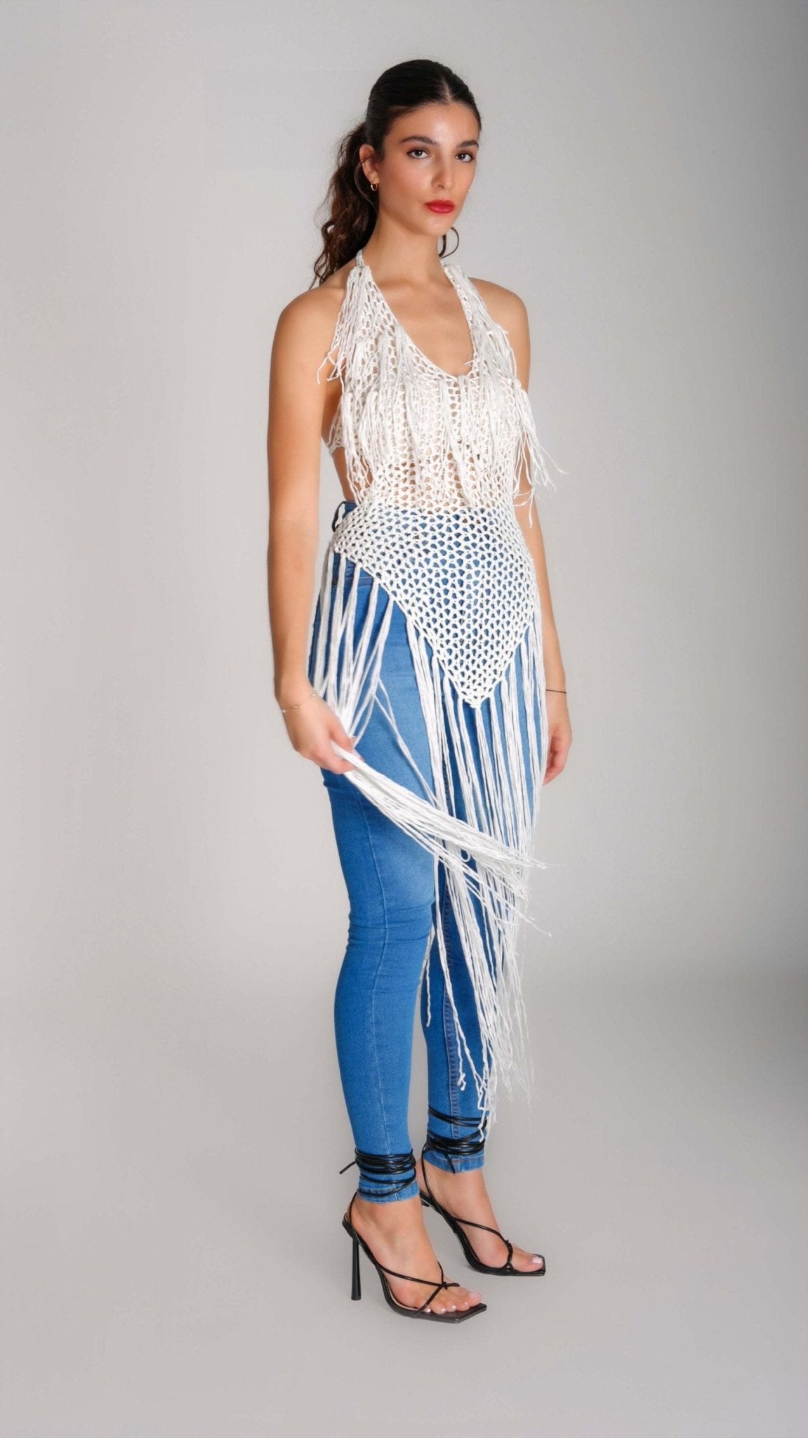 Hippie mesh open back top - WaedLine