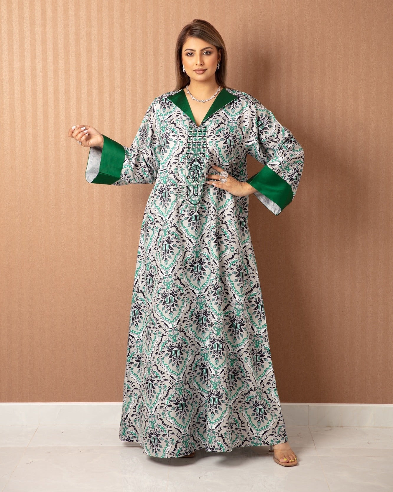 Jalabiya Emerald Elegance - WaedLine