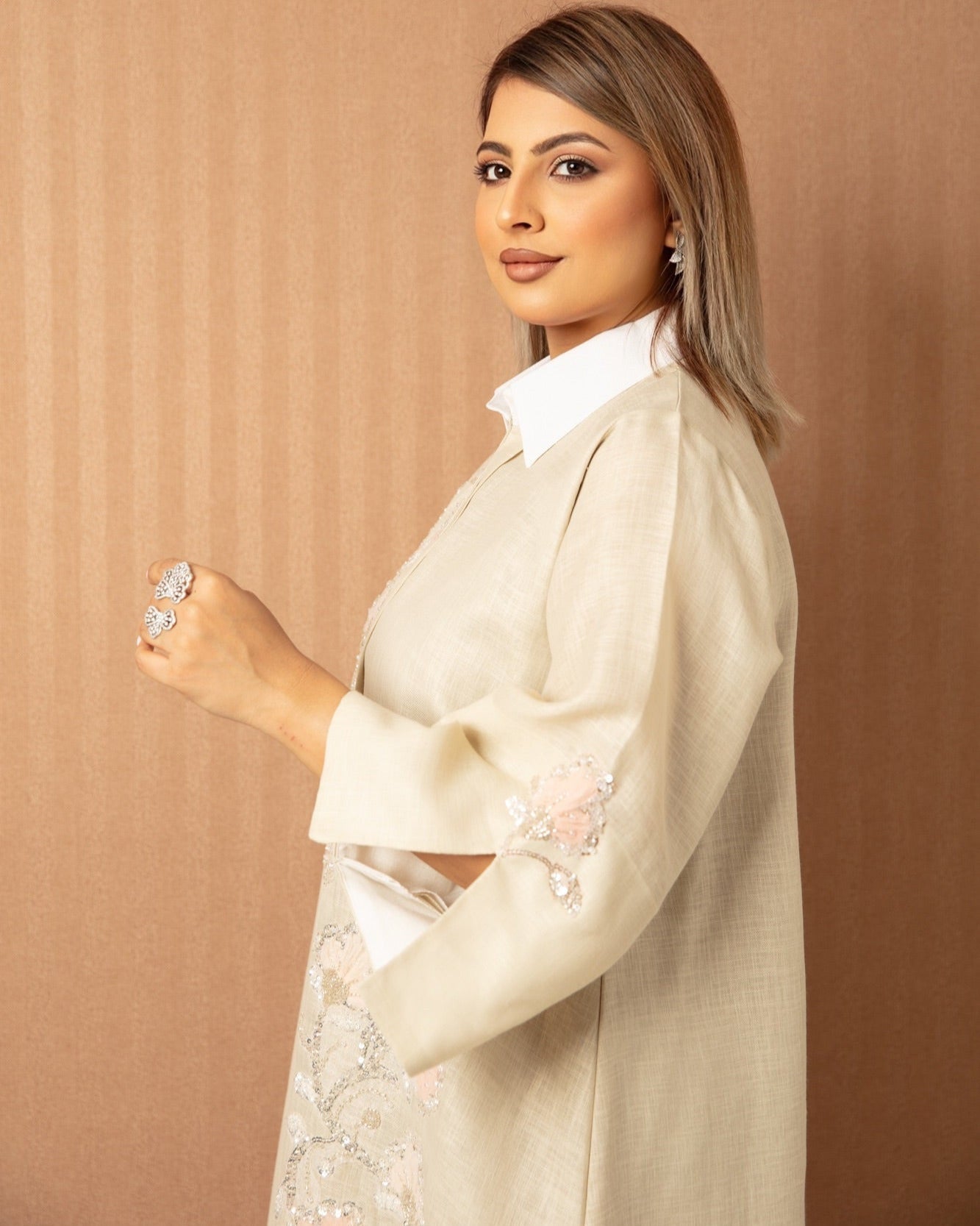 Linen Bloom Jalabiya - WaedLine