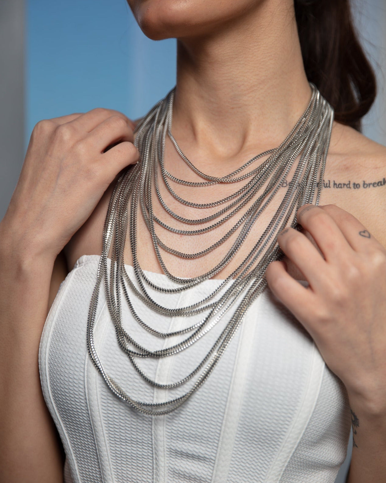Long Eternal Loop Necklace - WaedLine