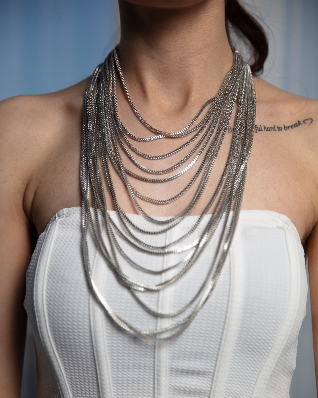 Long Eternal Loop Necklace - WaedLine