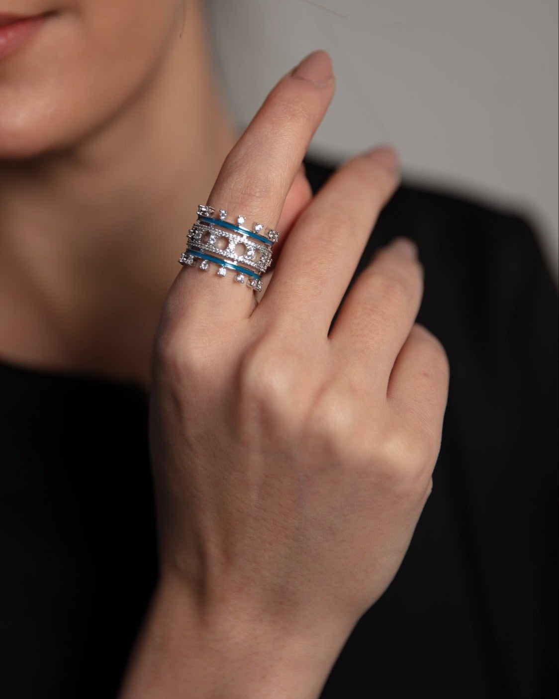 Luxury Bold Bangle Cuff & Ring Set - WaedLine