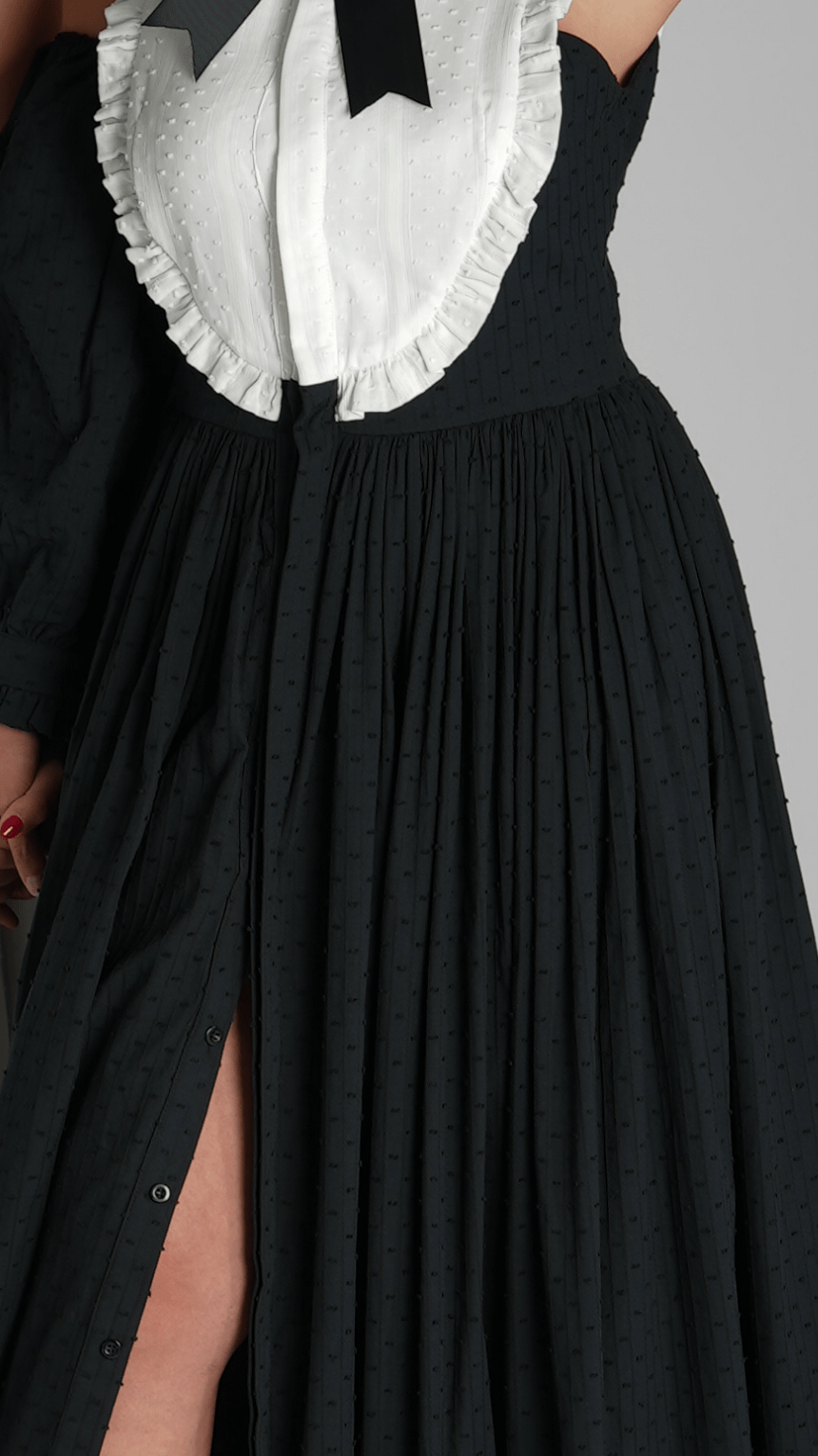 Majestic Ruffle Vest Dress - WaedLine