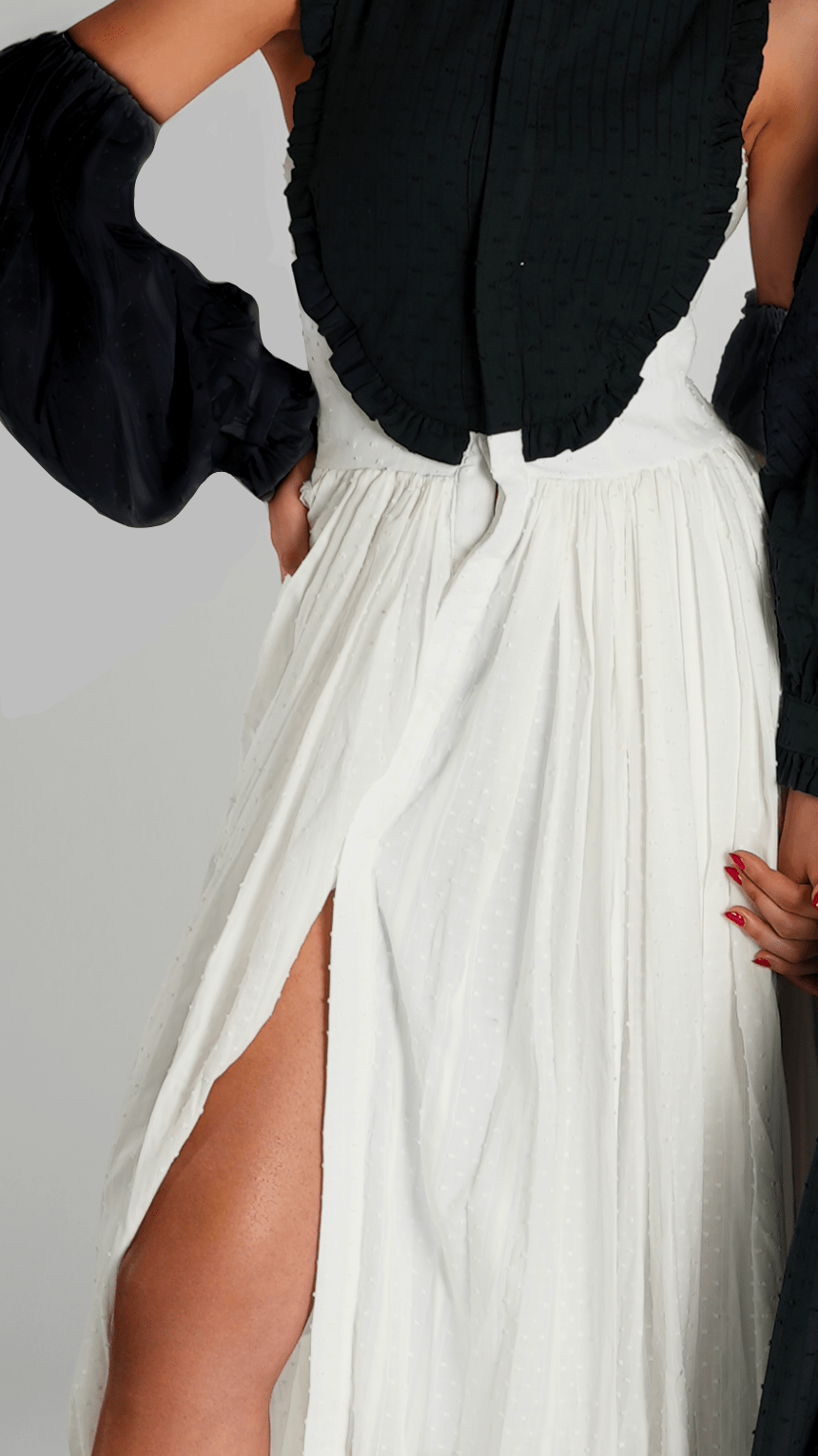 Majestic Ruffle Vest Dress - WaedLine