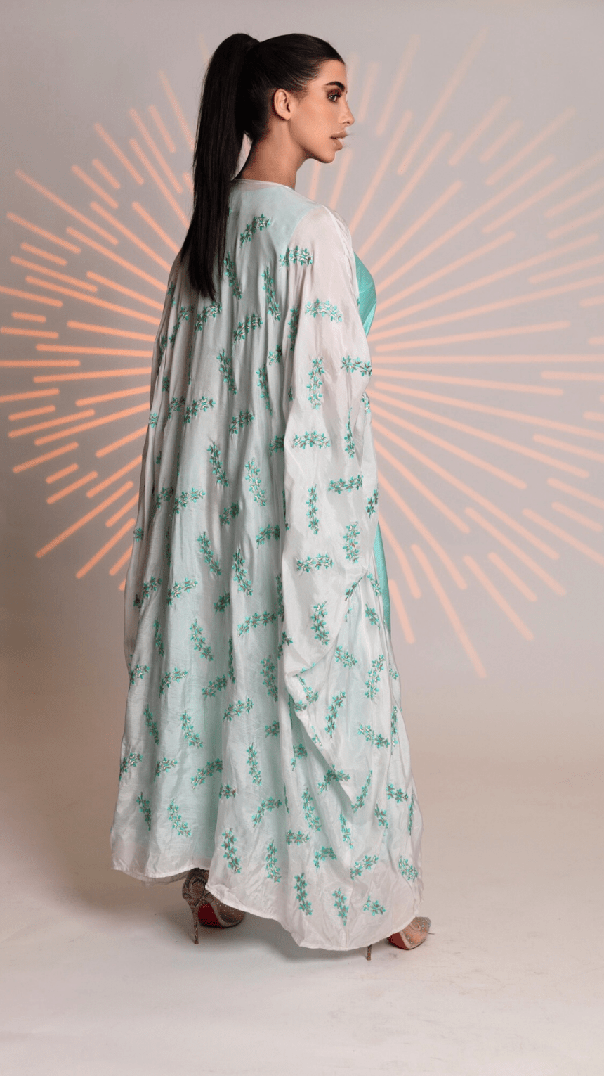Pastel Passion Jalabiya - 2 Pieces with belt - WaedLine