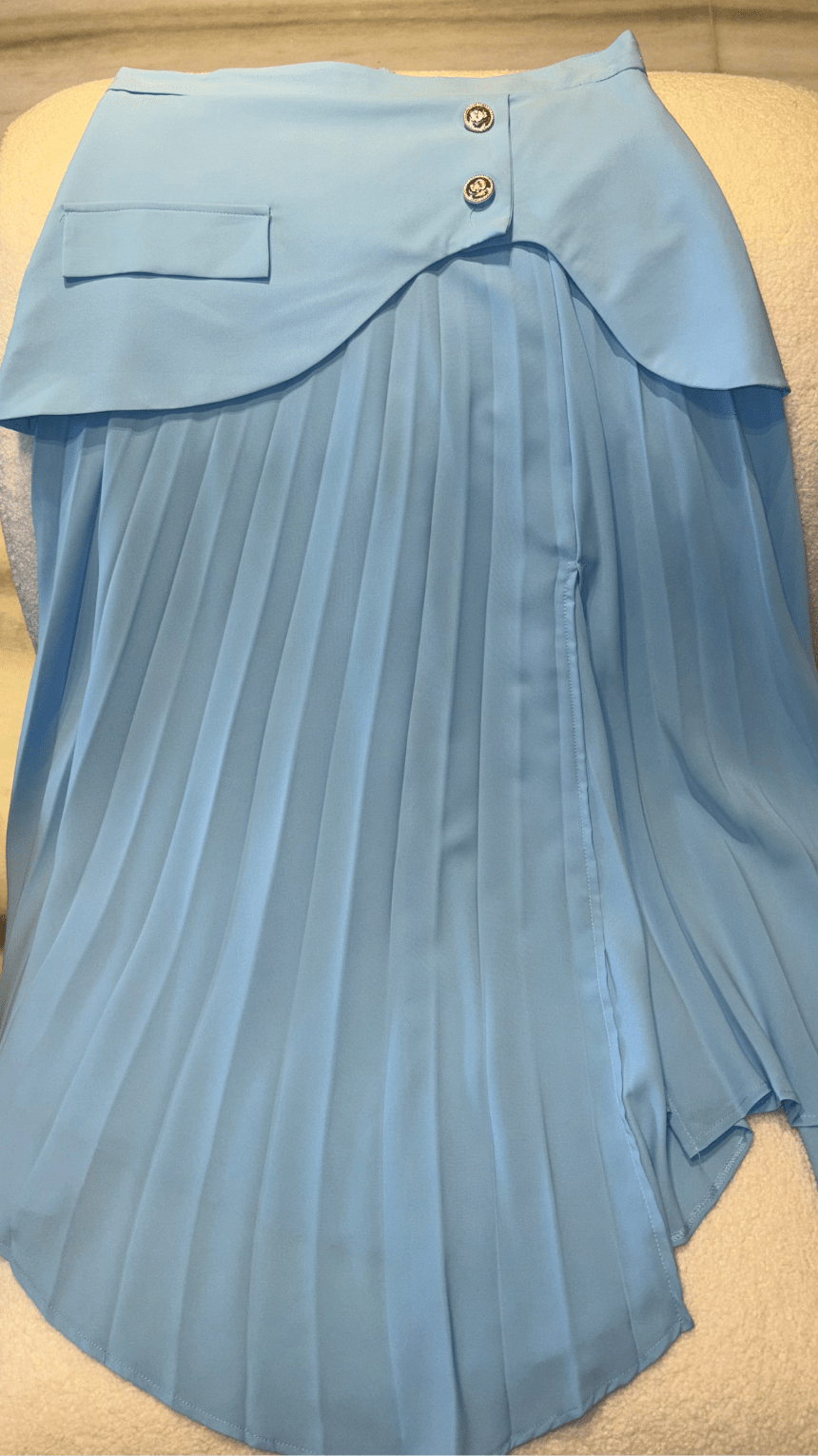 Pleated Wrap Chic Skirt - WaedLine