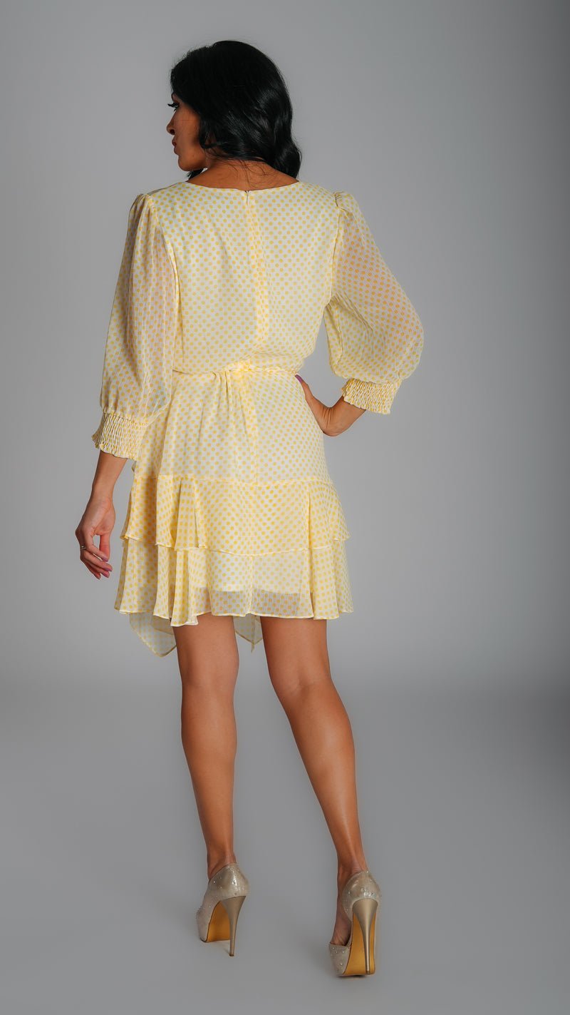 Polkadots ruffle dress - WaedLine