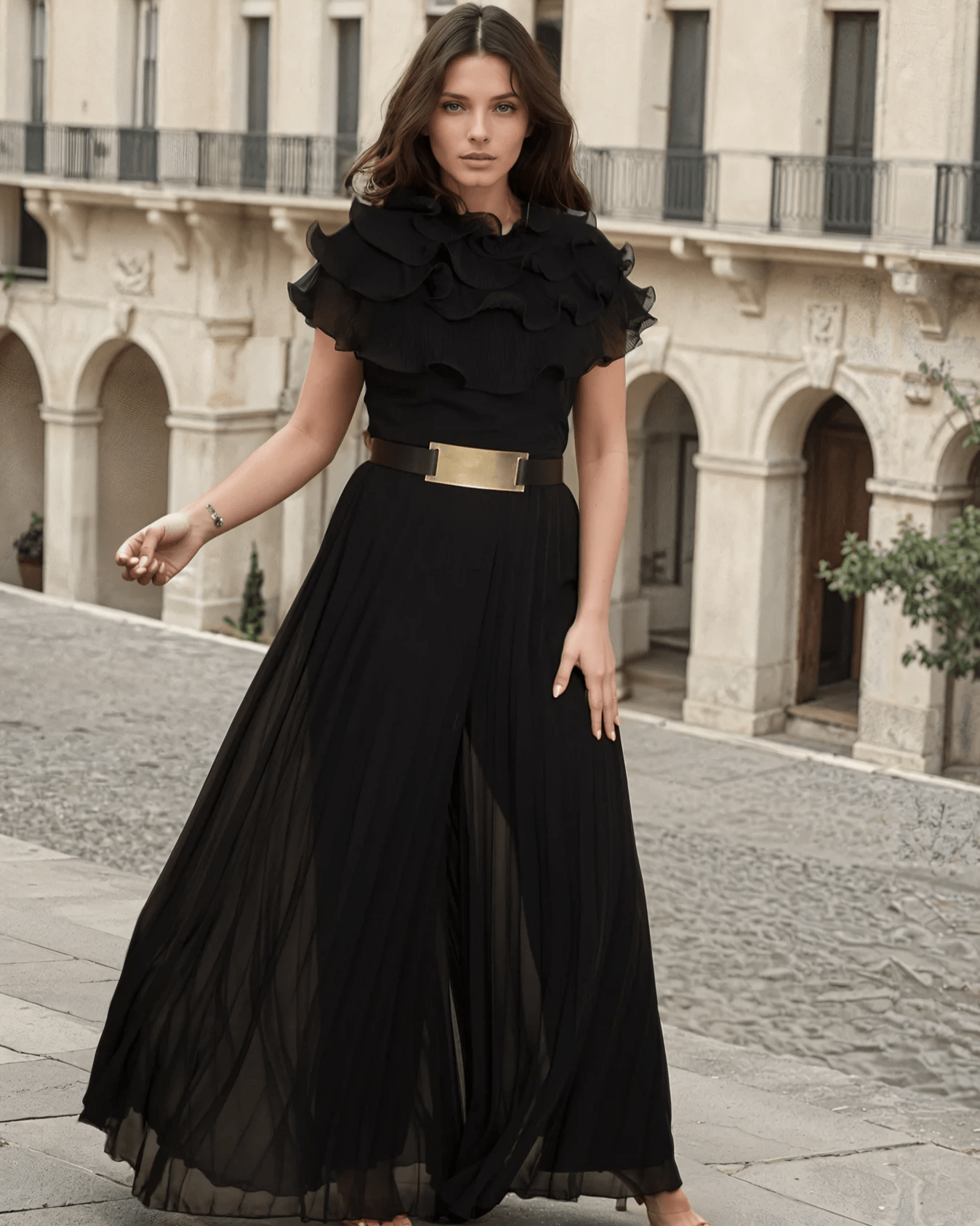 Radiant Ruffles Jumpsuit - WaedLine