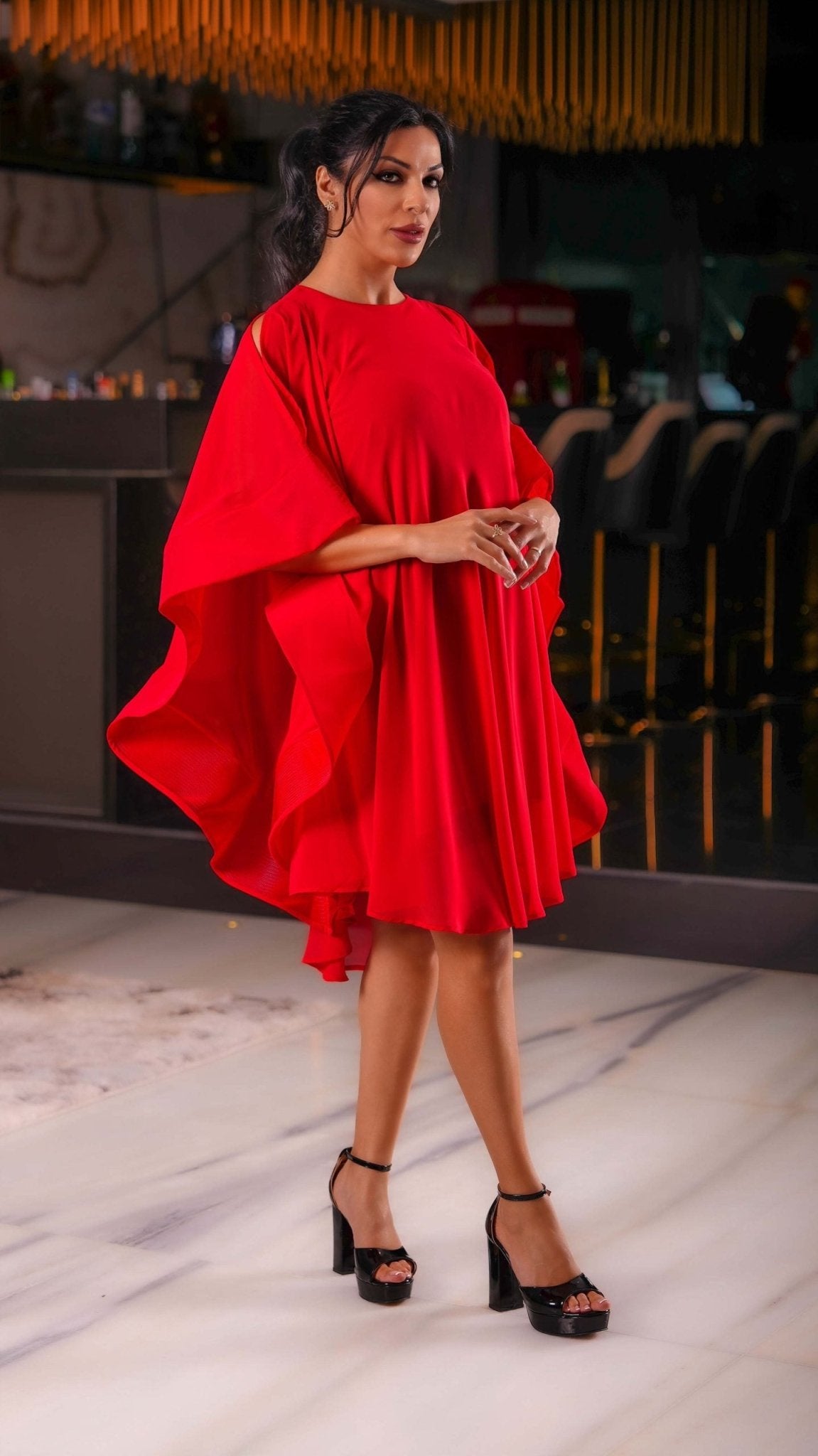 Short Ruffle Dress - WaedLine