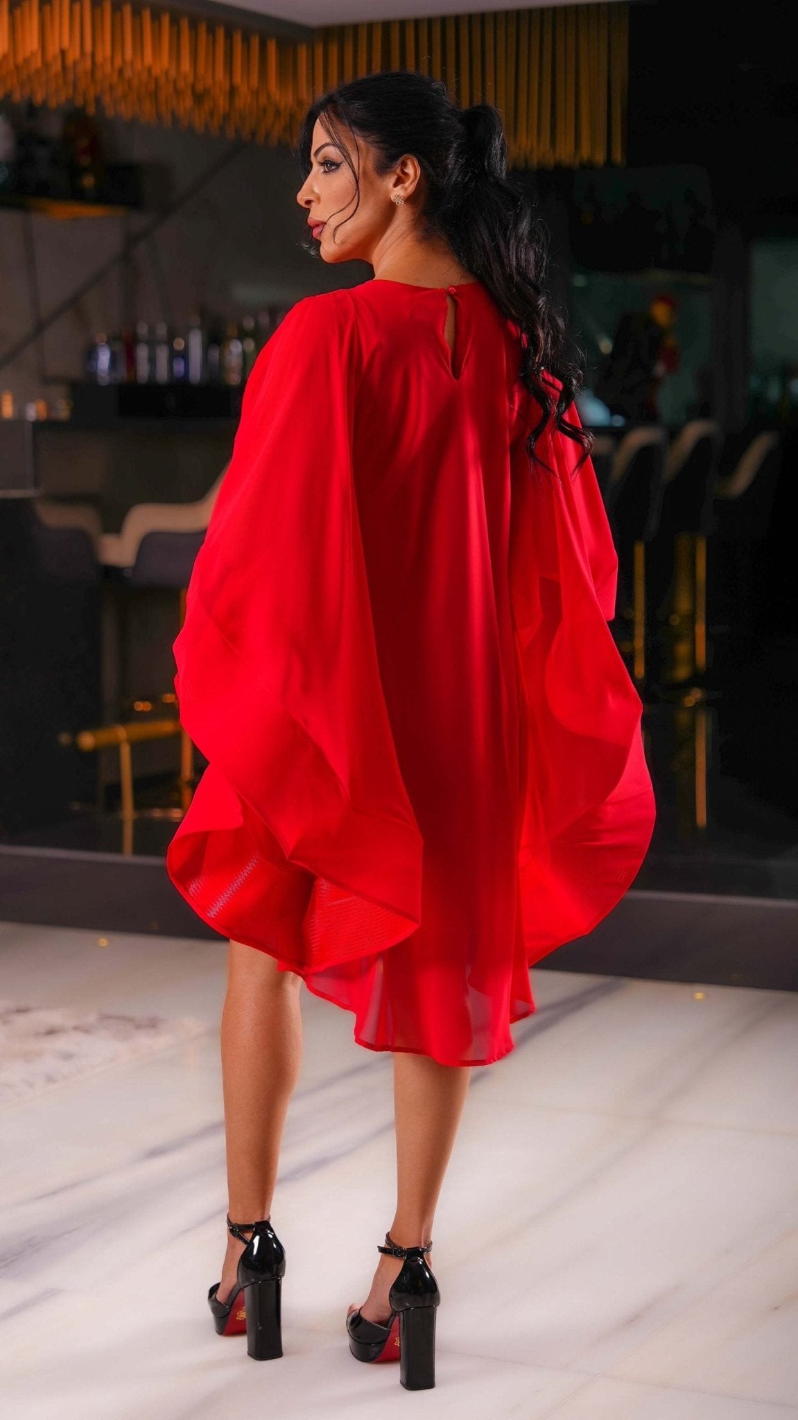 Short Ruffle Dress - WaedLine